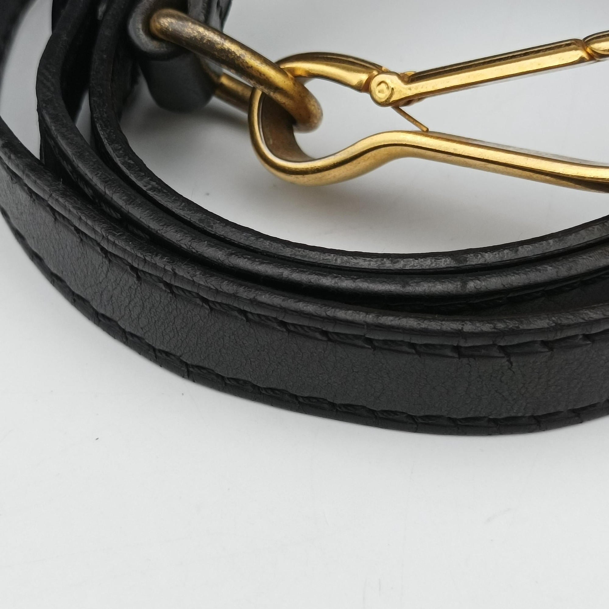 Vintage Burberry Bridle Black Leather  shoulderbag | stylenewstar