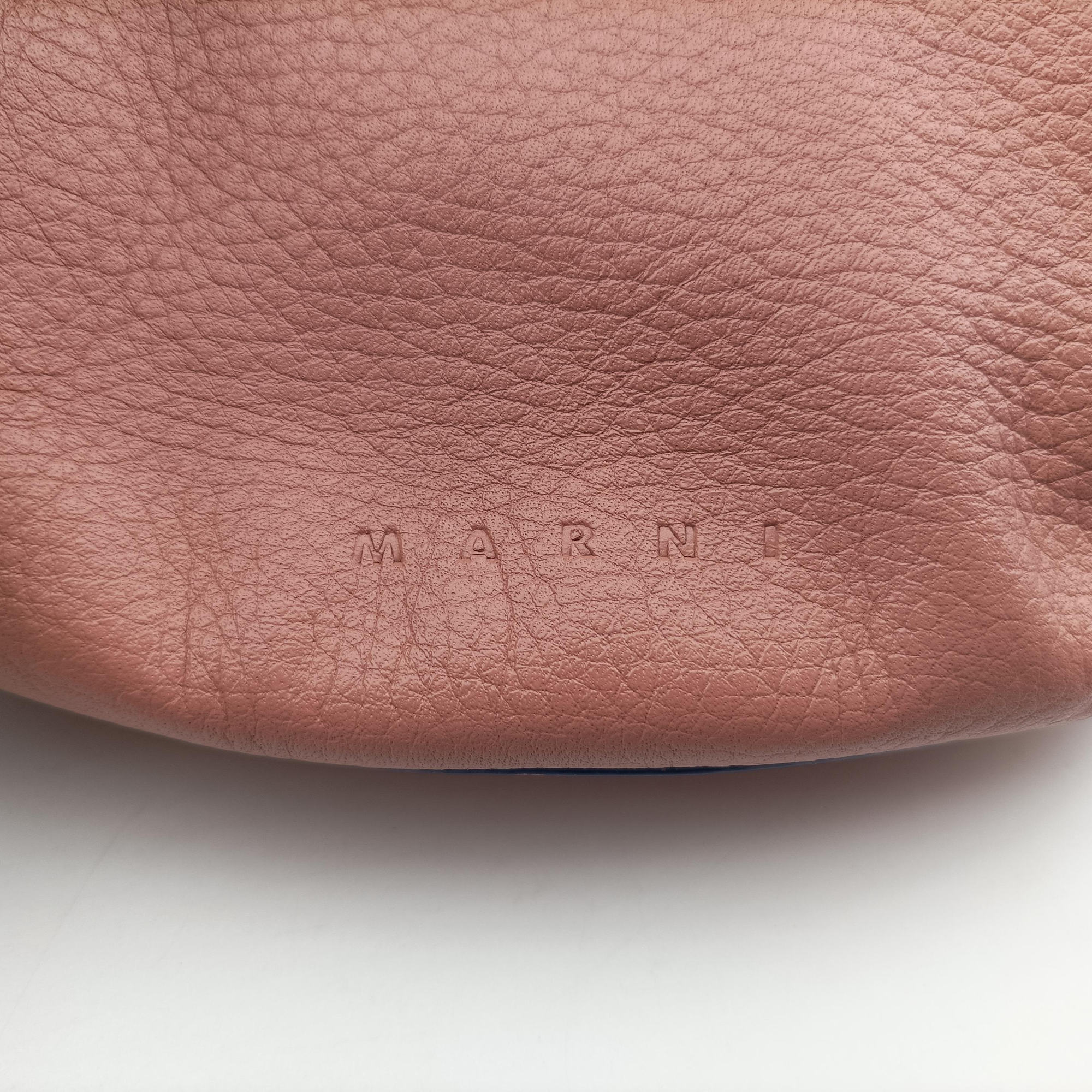 Pre-owned Marni Pannier Pink Leather  shoulderbag | stylenewstar