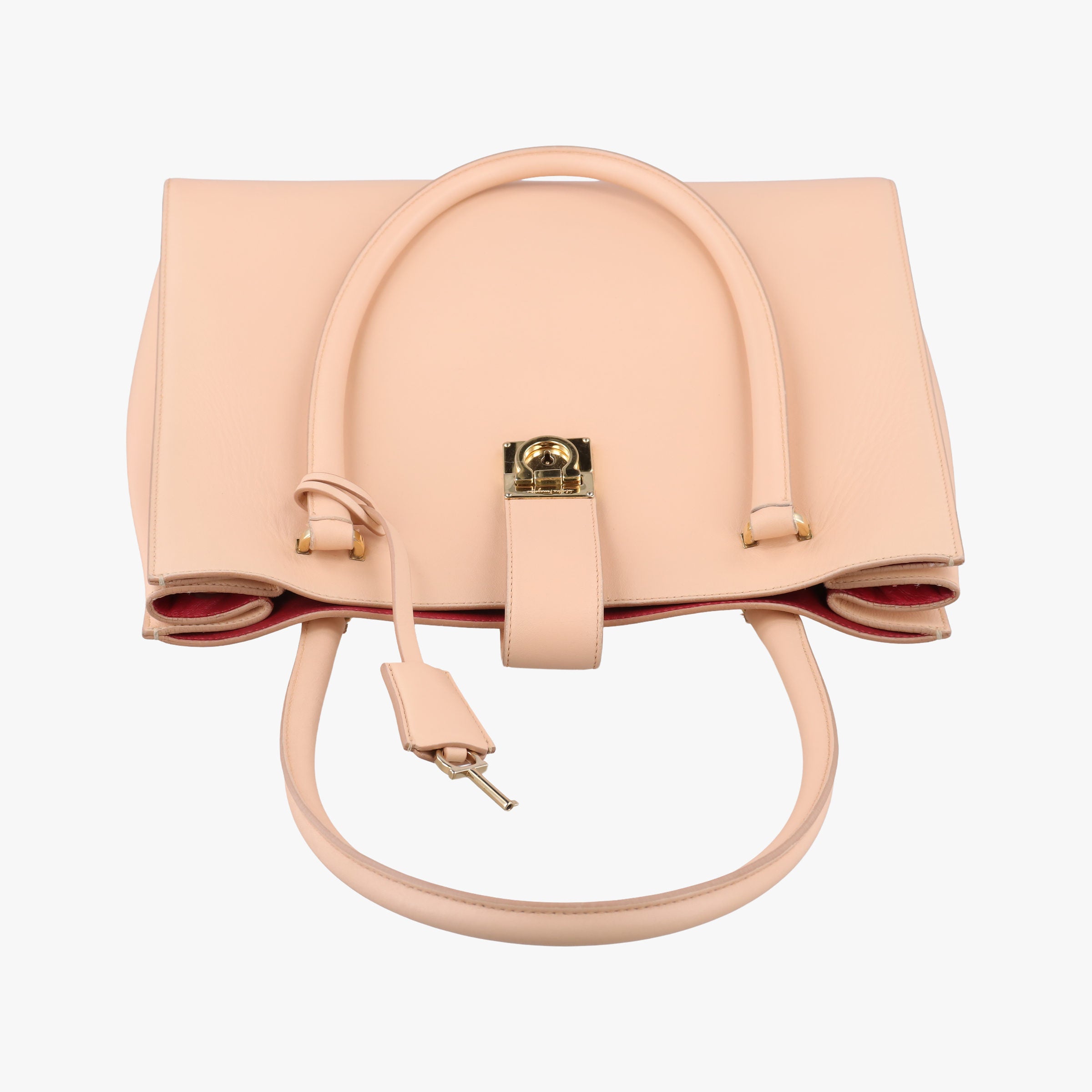 Vintage Ferragamo Gancini Juliet Beige leather  handbag | stylenewstar