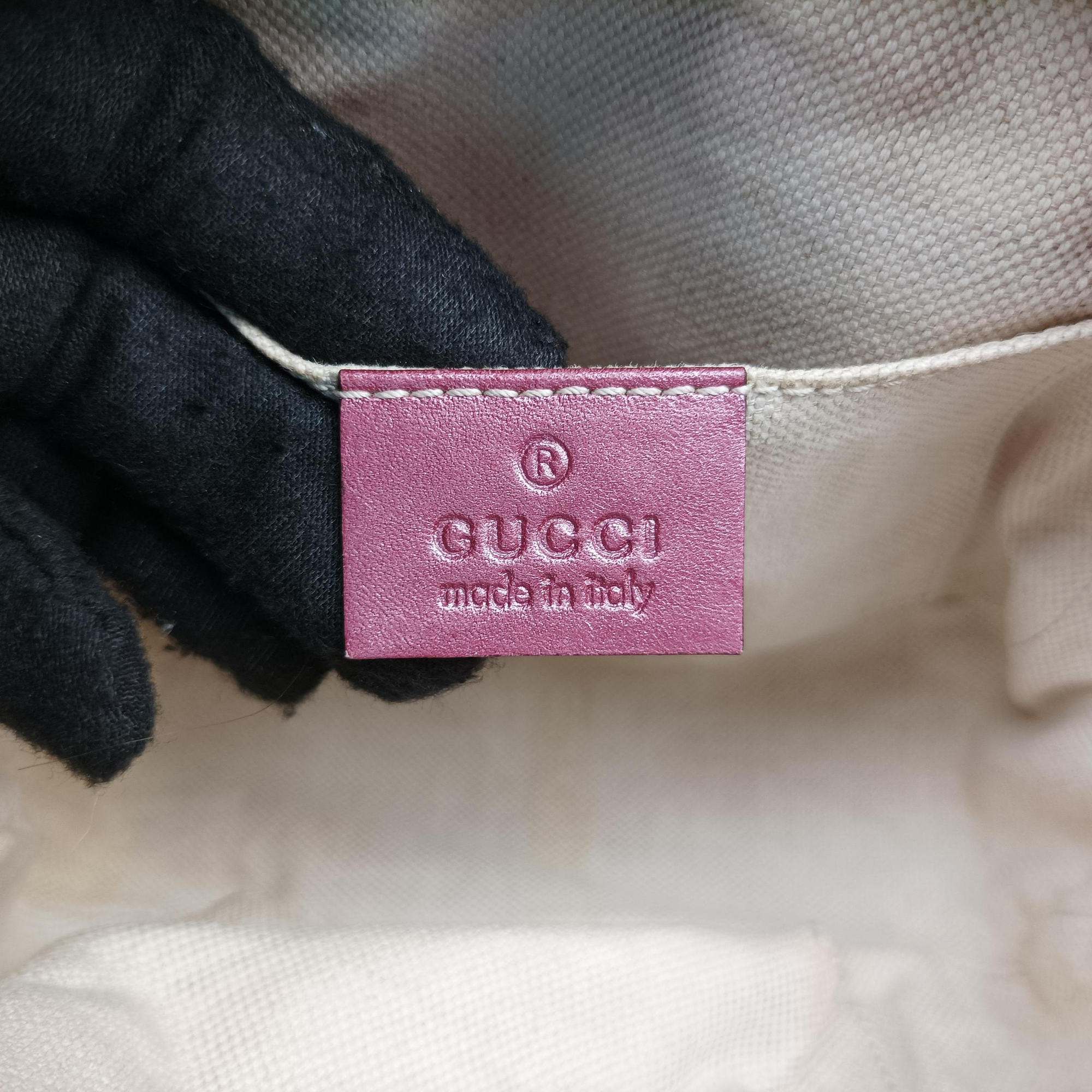 Pre-owned Gucci Microguccissima bamboo camera Pink Leather 309538 shoulderbag | stylenewstar