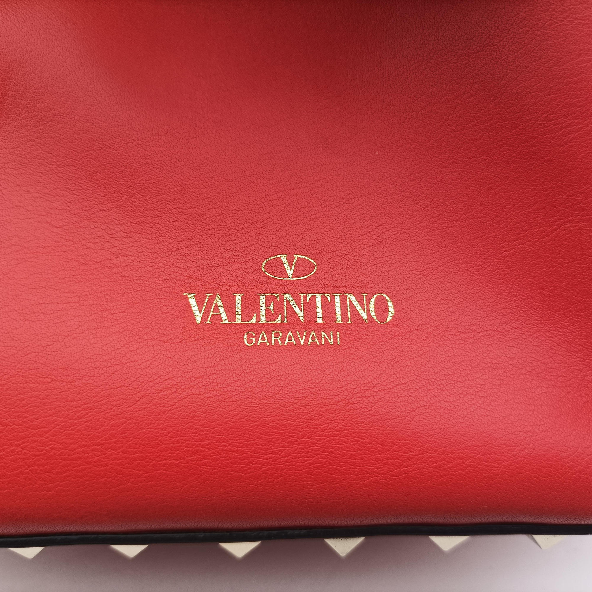 Pre-owned Valentino Rockstud Red Leather  backpack/rucksack | stylenewstar