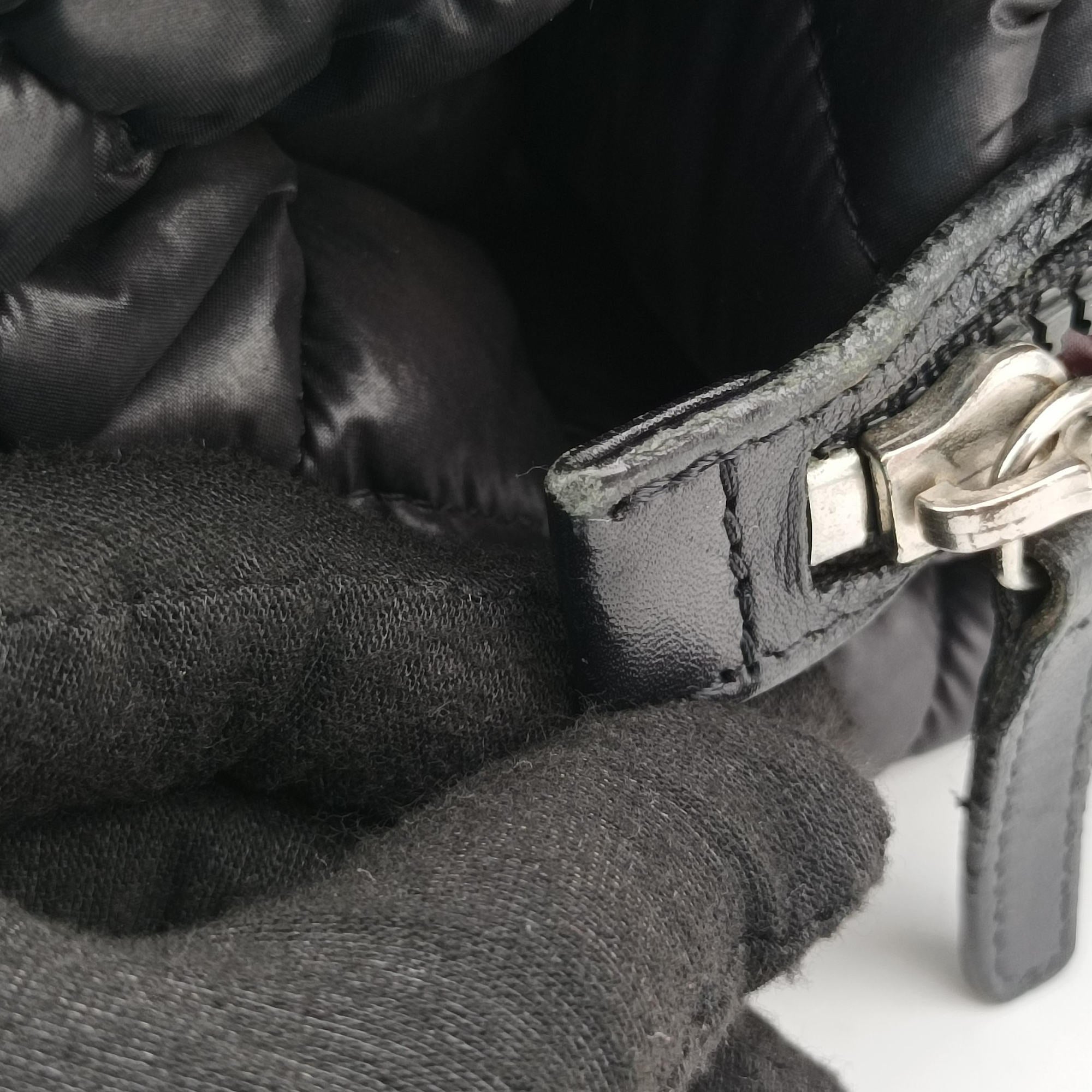Pre-owned Chanel Cococoon Quilting Black Nylon×Leather A47107 handbag | stylenewstar