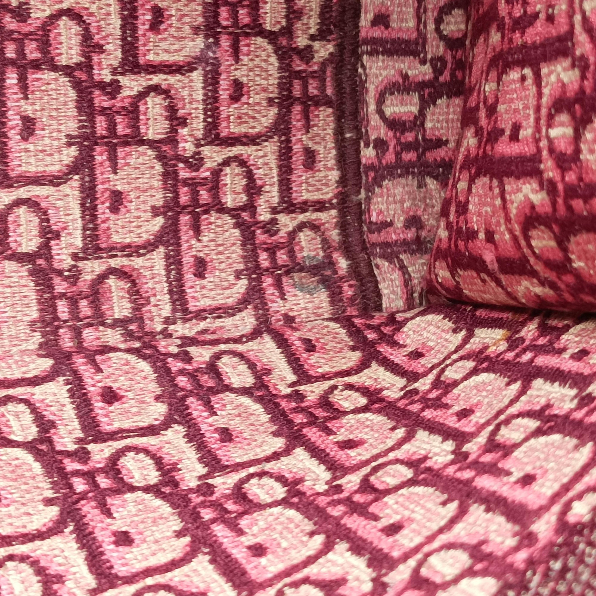 Vintage Christian Dior Book Tote Red Jacquard  handbag | stylenewstar