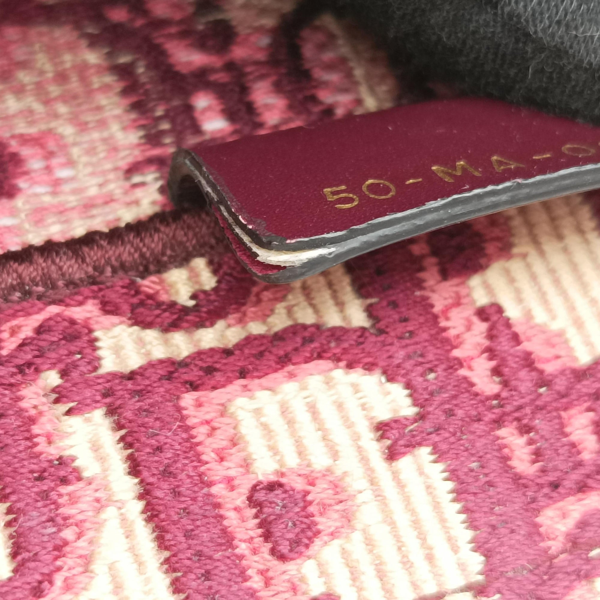 Vintage Christian Dior Book Tote Red Jacquard  handbag | stylenewstar