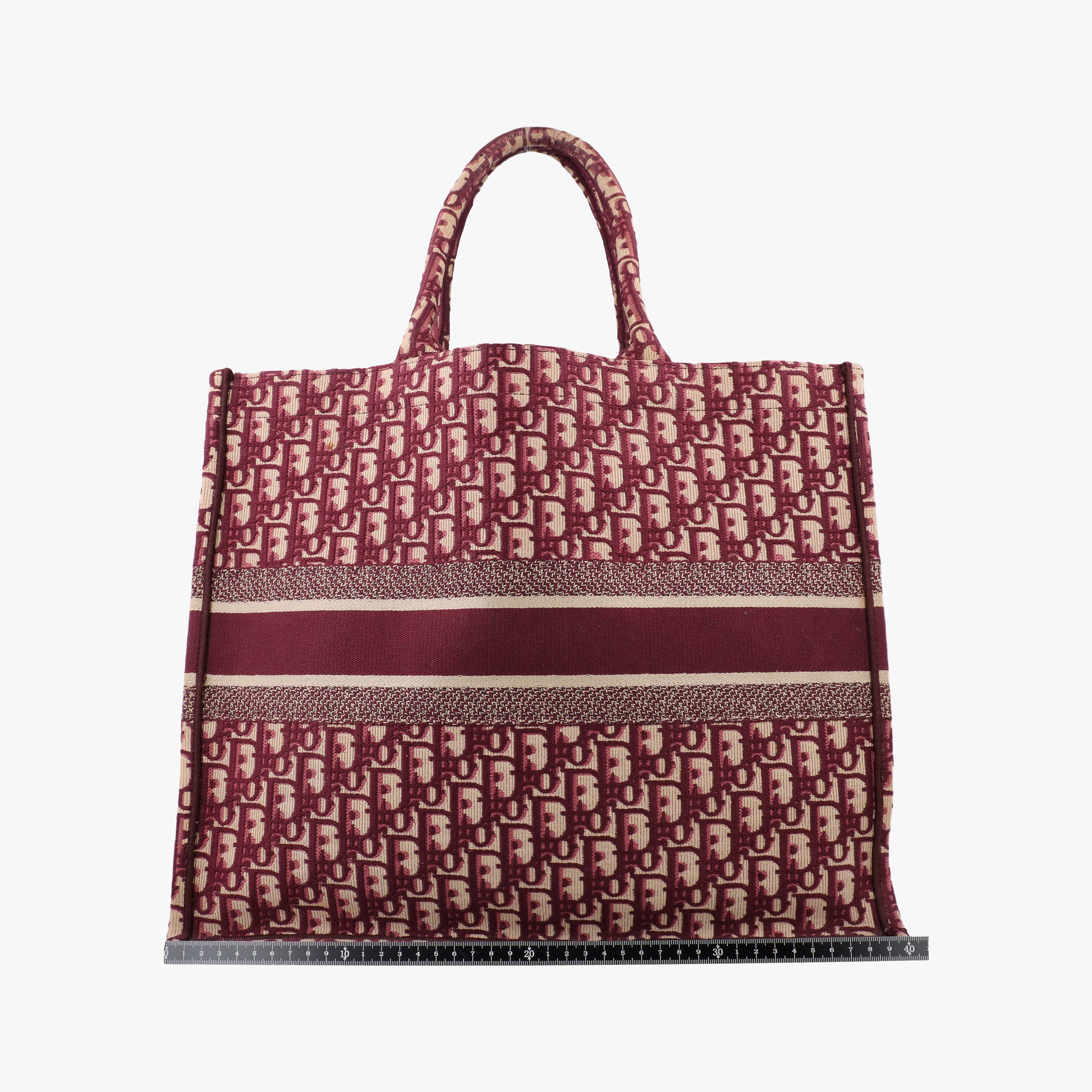 Vintage Christian Dior Book Tote Red Jacquard  handbag | stylenewstar