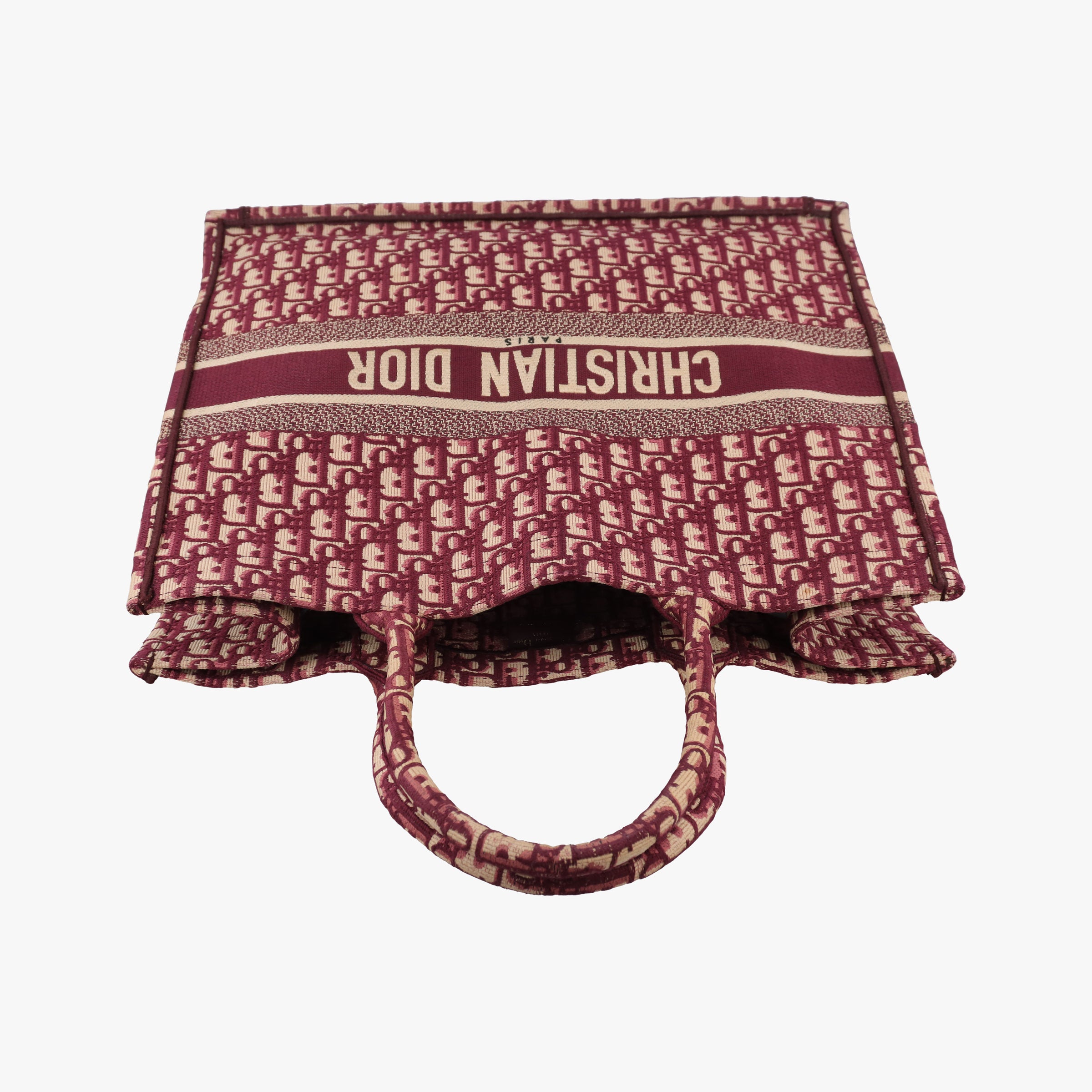 Vintage Christian Dior Book Tote Red Jacquard  handbag | stylenewstar
