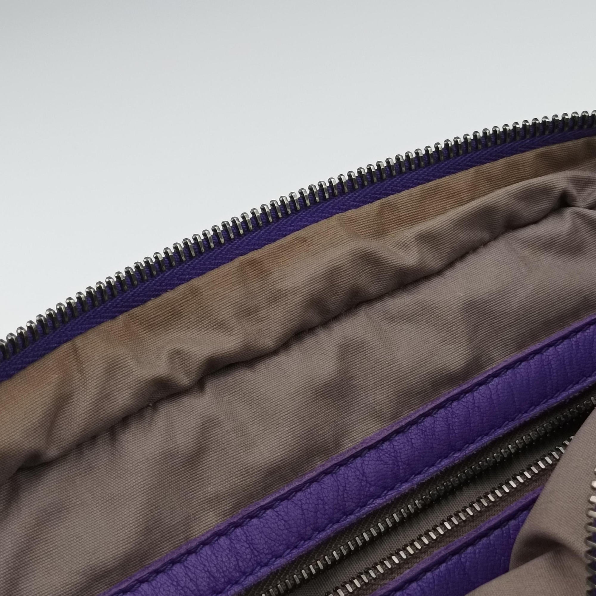 Pre-owned Bottega Veneta Intrecciato Purple lambskin  shoulderbag | stylenewstar