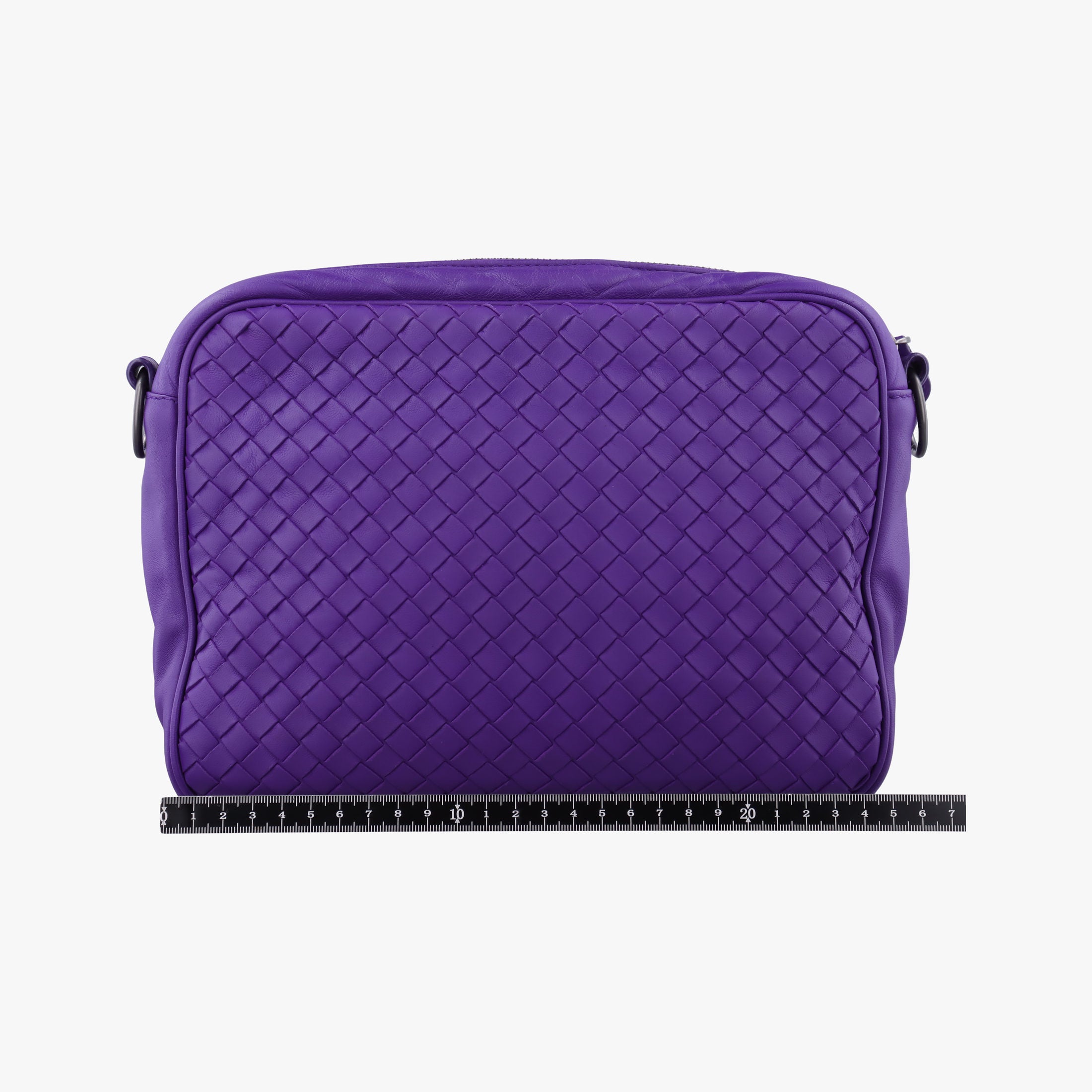 Pre-owned Bottega Veneta Intrecciato Purple lambskin  shoulderbag | stylenewstar