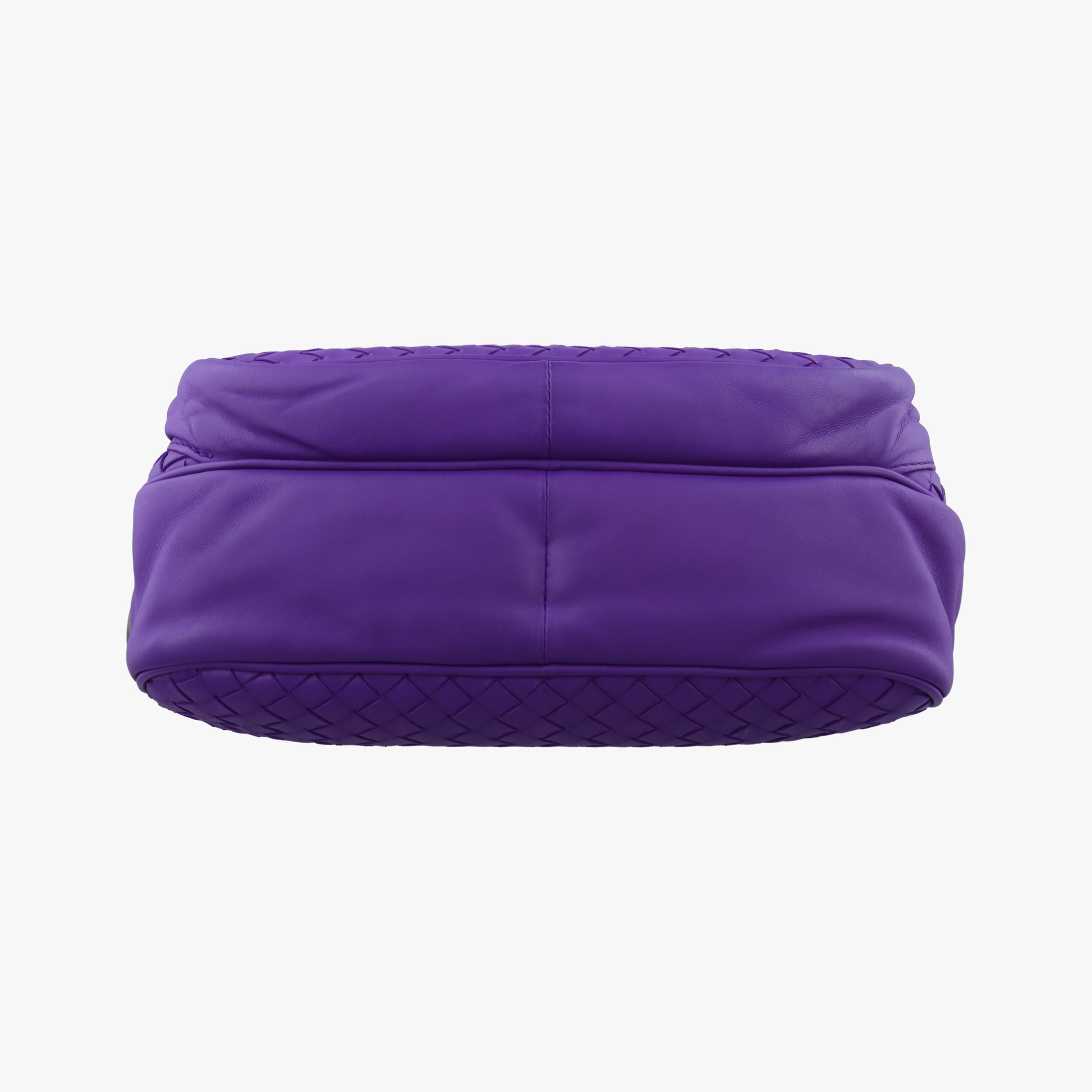 Pre-owned Bottega Veneta Intrecciato Purple lambskin  shoulderbag | stylenewstar
