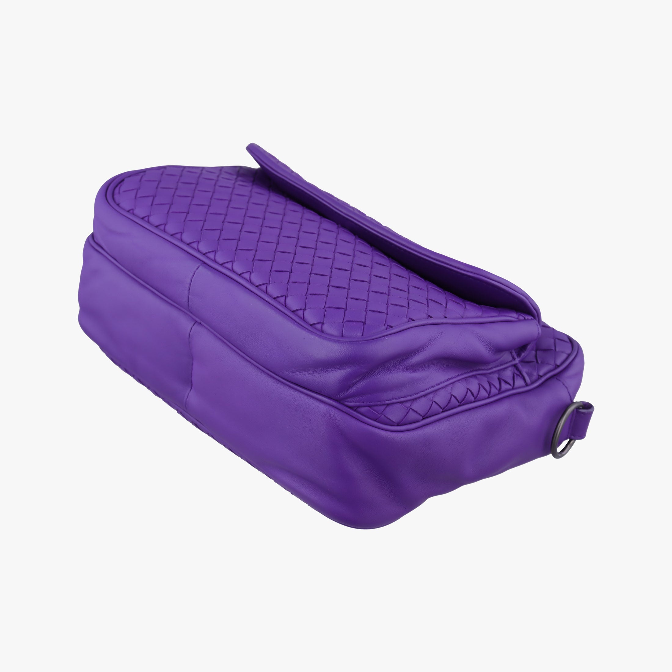 Pre-owned Bottega Veneta Intrecciato Purple lambskin  shoulderbag | stylenewstar