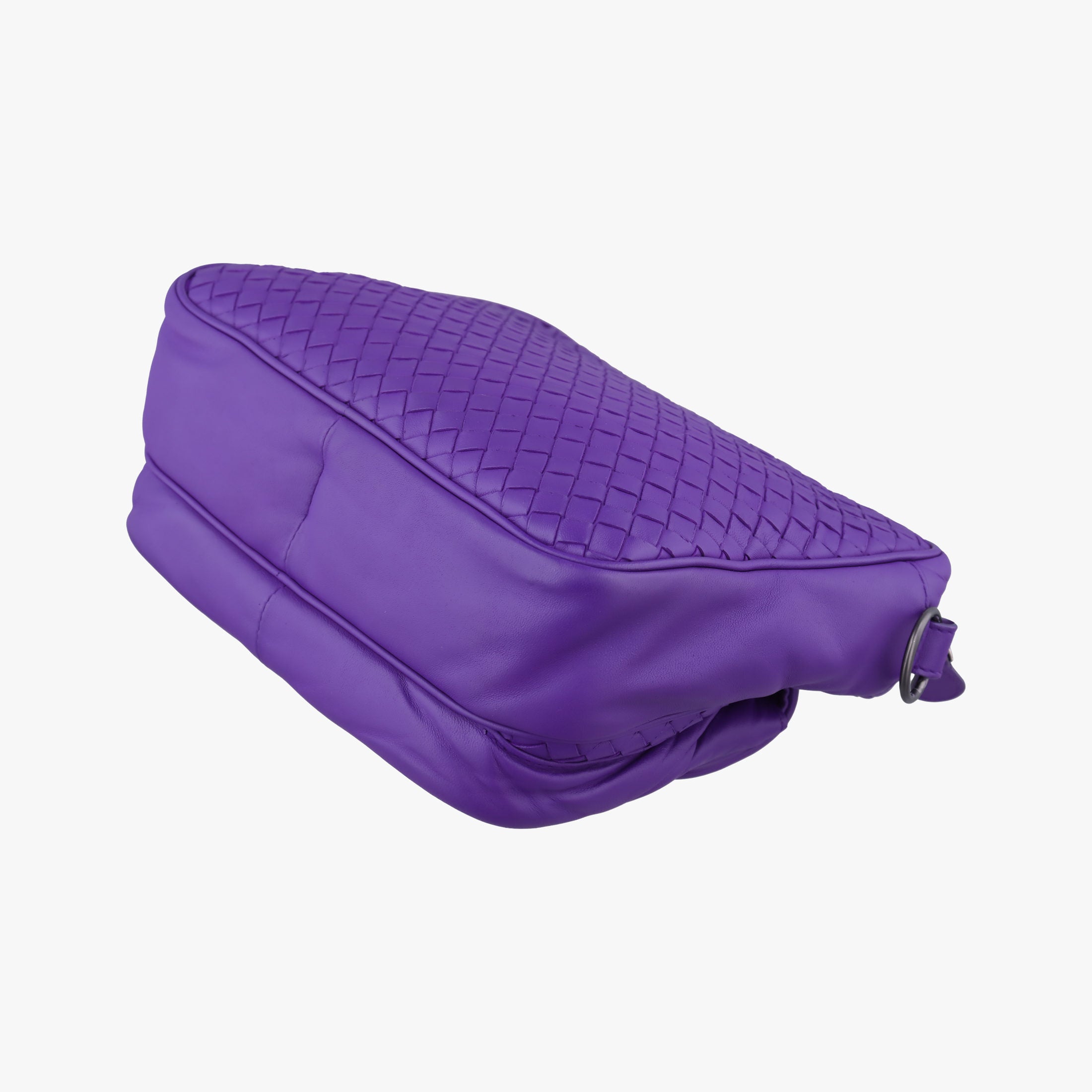 Pre-owned Bottega Veneta Intrecciato Purple lambskin  shoulderbag | stylenewstar