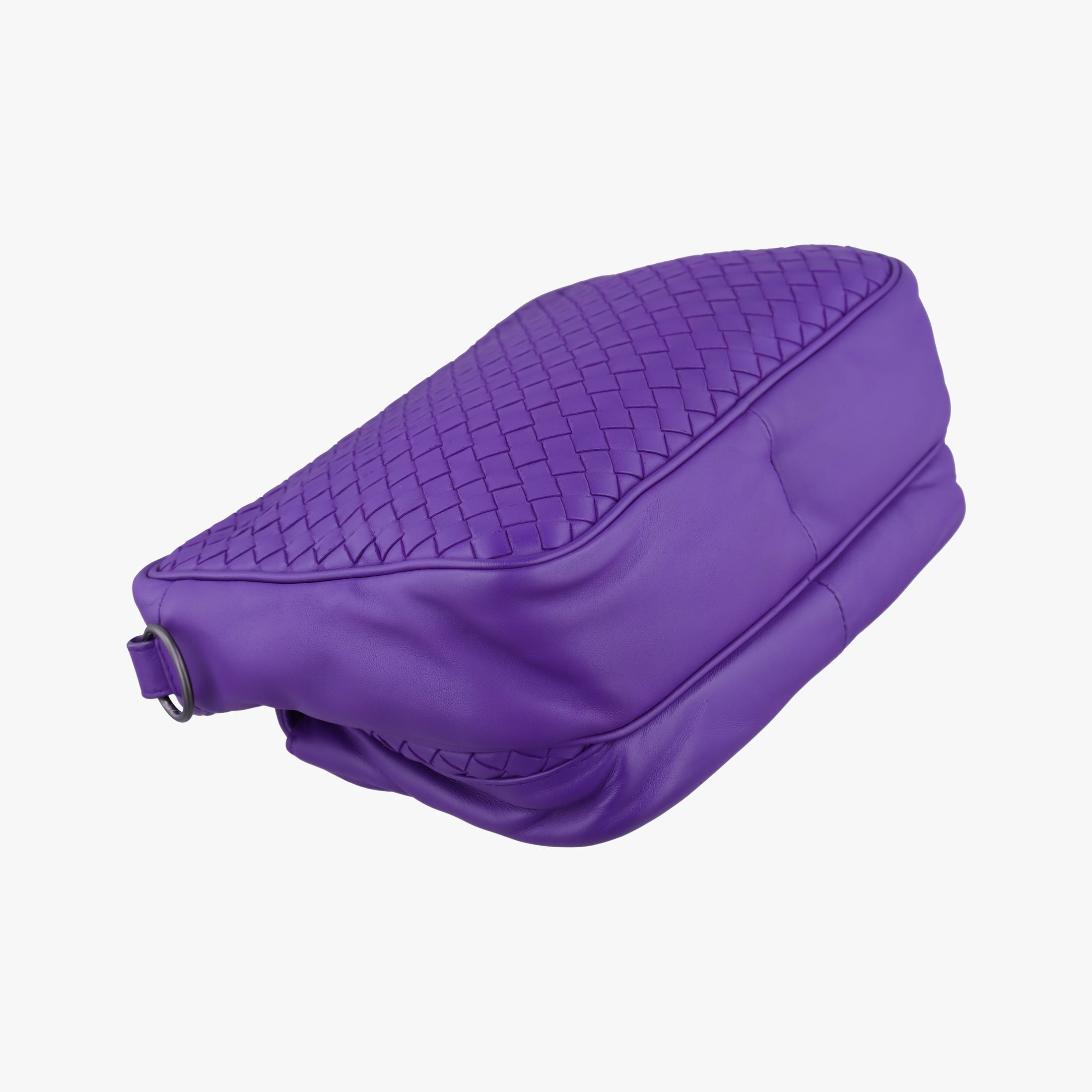 Pre-owned Bottega Veneta Intrecciato Purple lambskin  shoulderbag | stylenewstar
