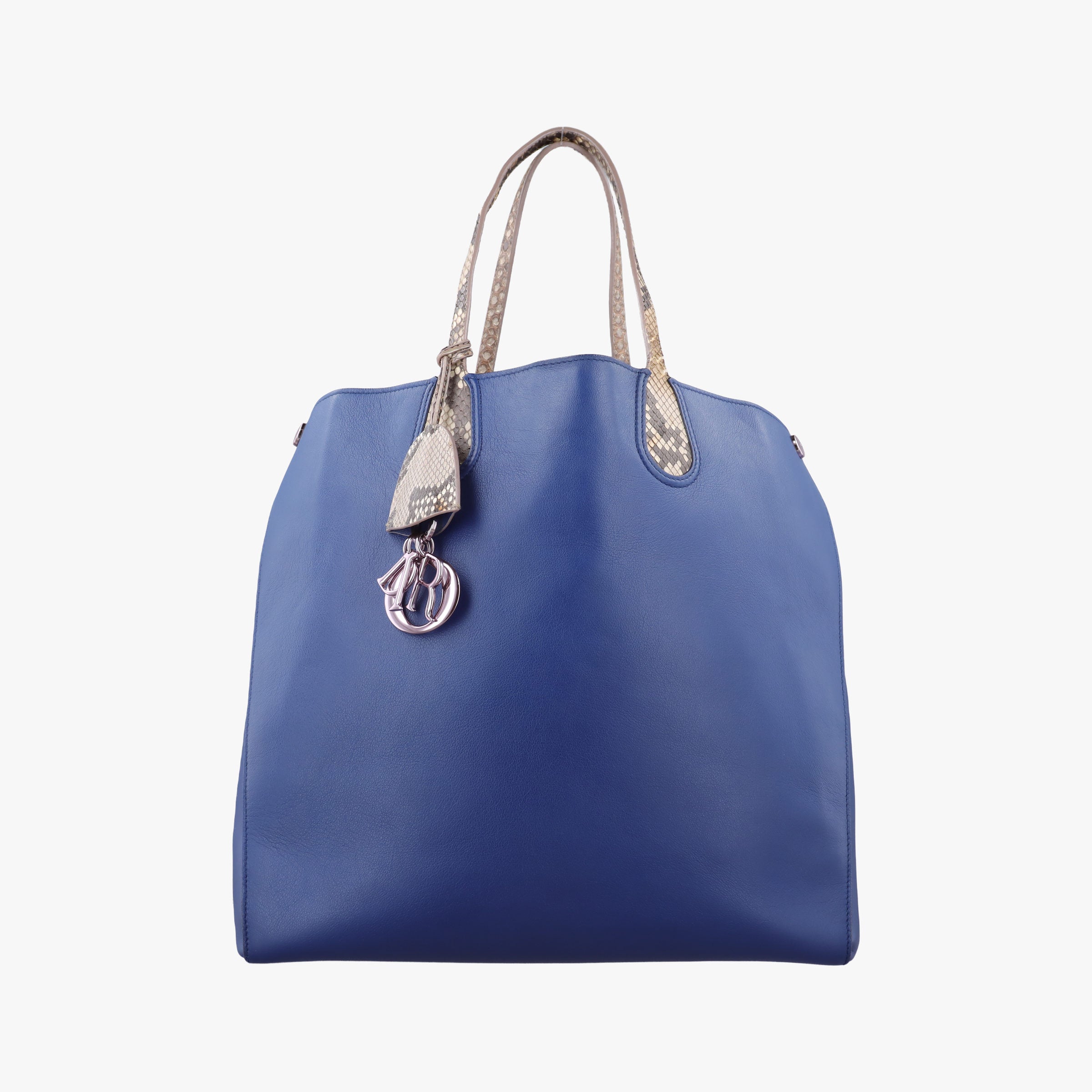 Pre-owned Christian Dior Addict Blue Leather  handbag | stylenewstar