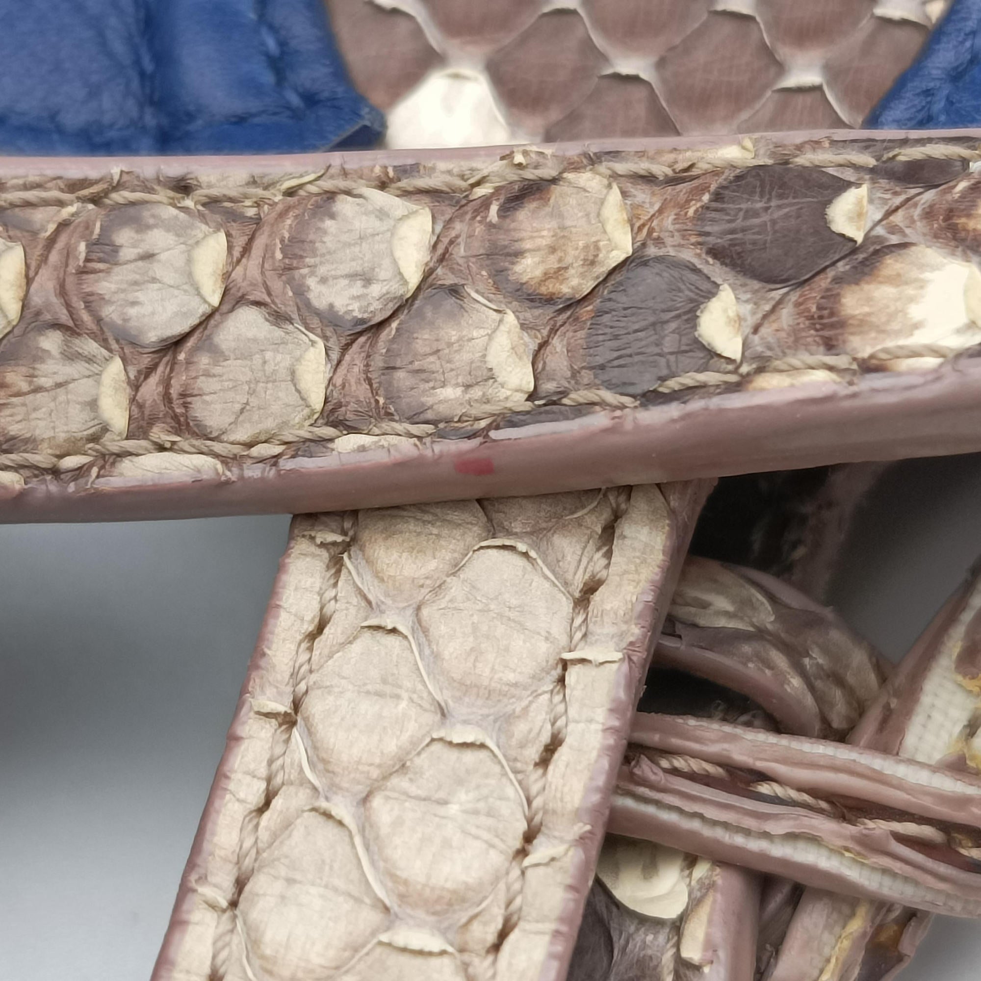 Pre-owned Christian Dior Addict Blue Leather  handbag | stylenewstar