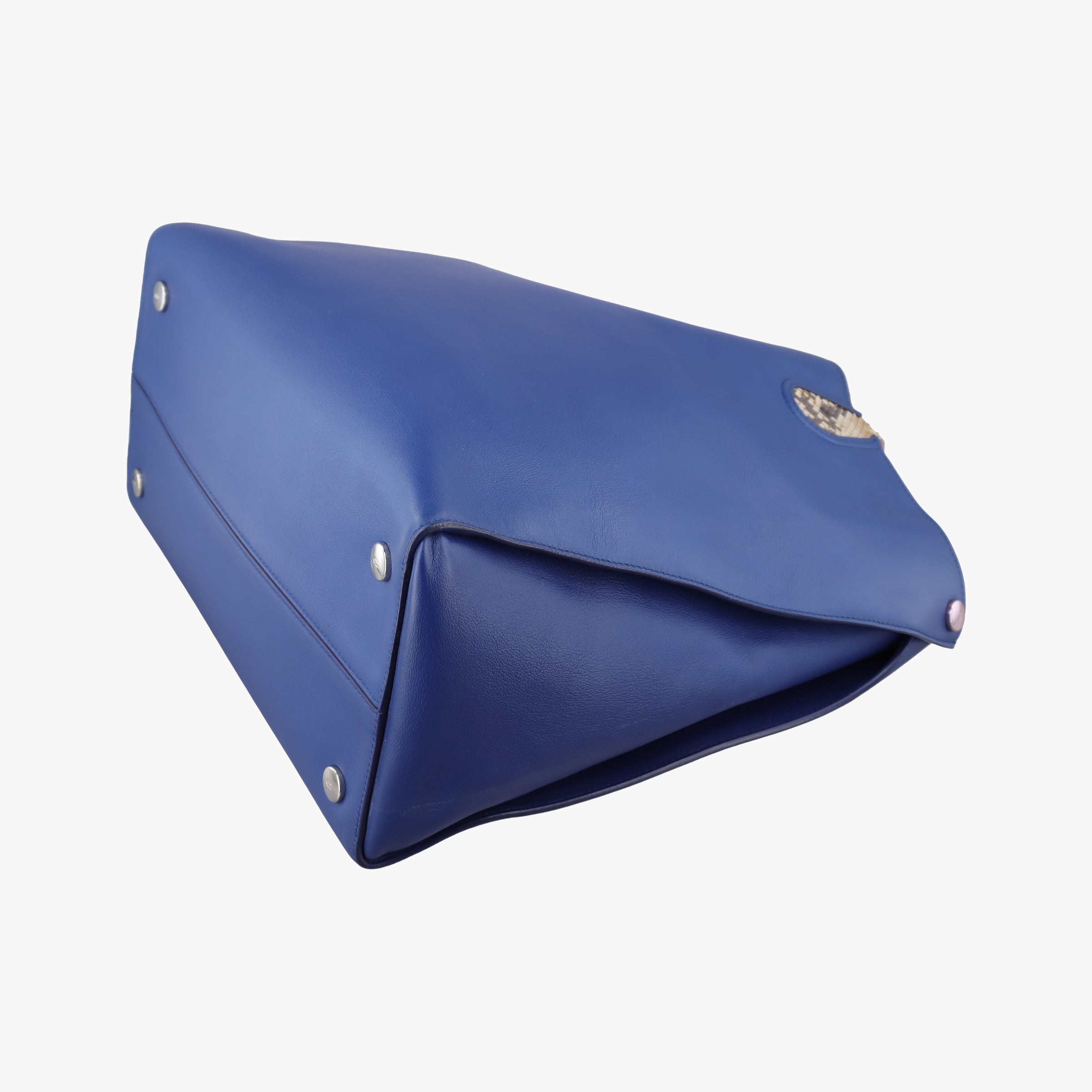 Pre-owned Christian Dior Addict Blue Leather  handbag | stylenewstar