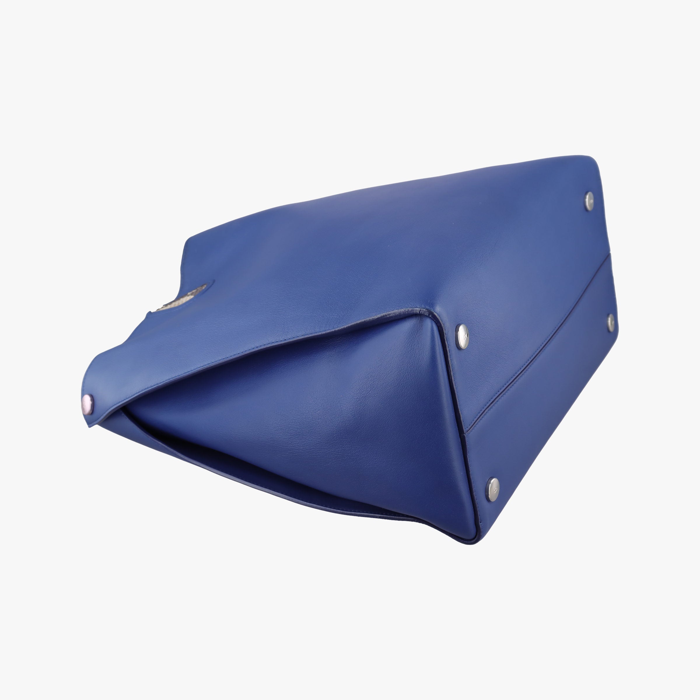 Pre-owned Christian Dior Addict Blue Leather  handbag | stylenewstar