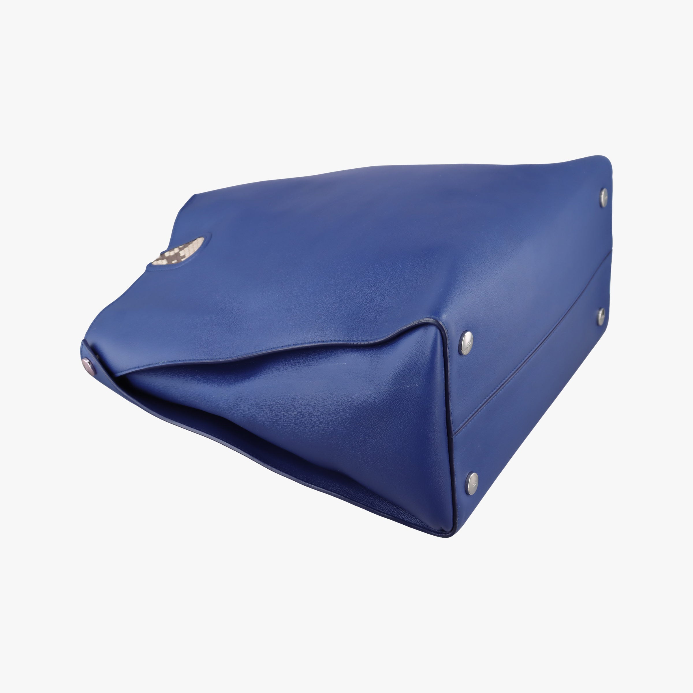 Pre-owned Christian Dior Addict Blue Leather  handbag | stylenewstar