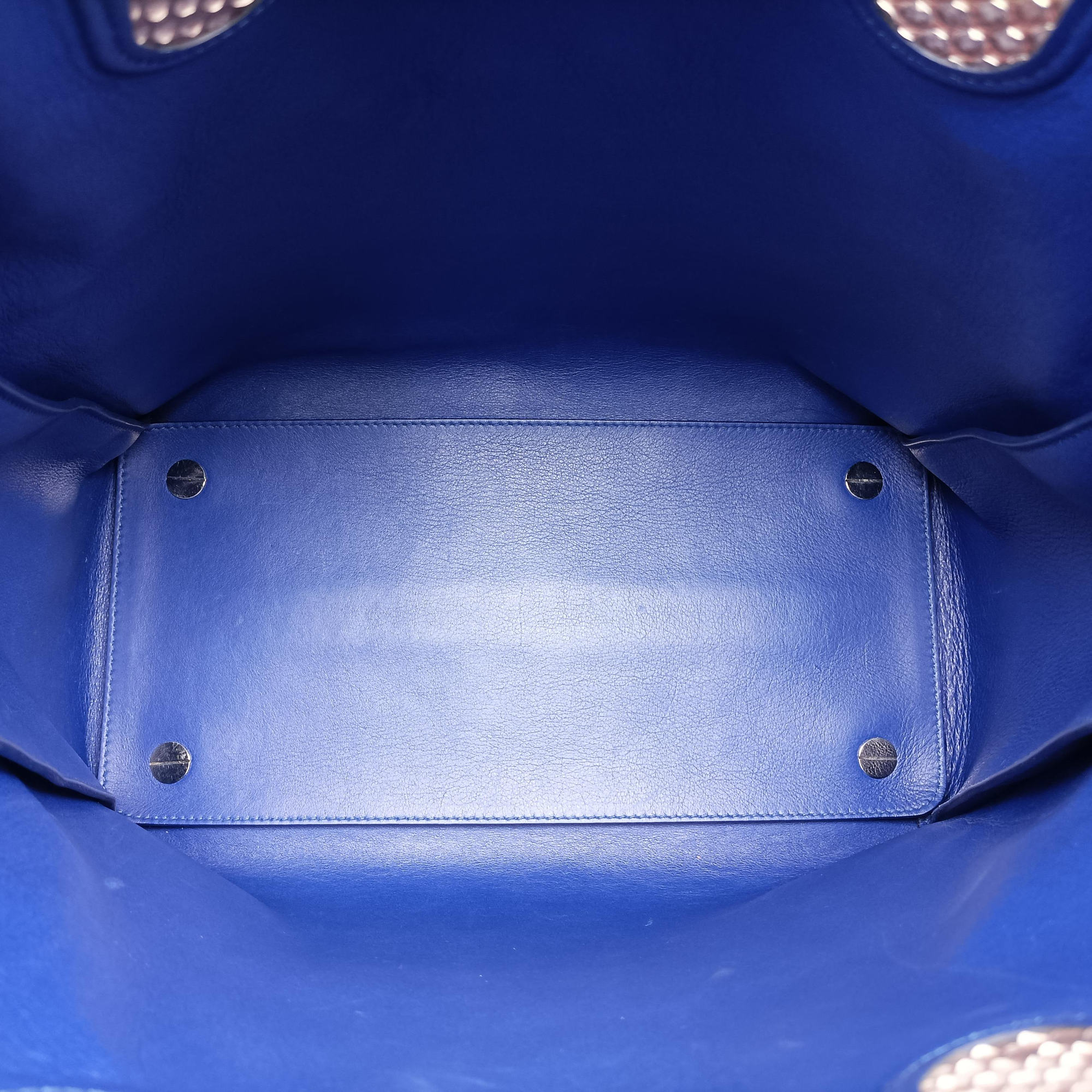 Pre-owned Christian Dior Addict Blue Leather  handbag | stylenewstar
