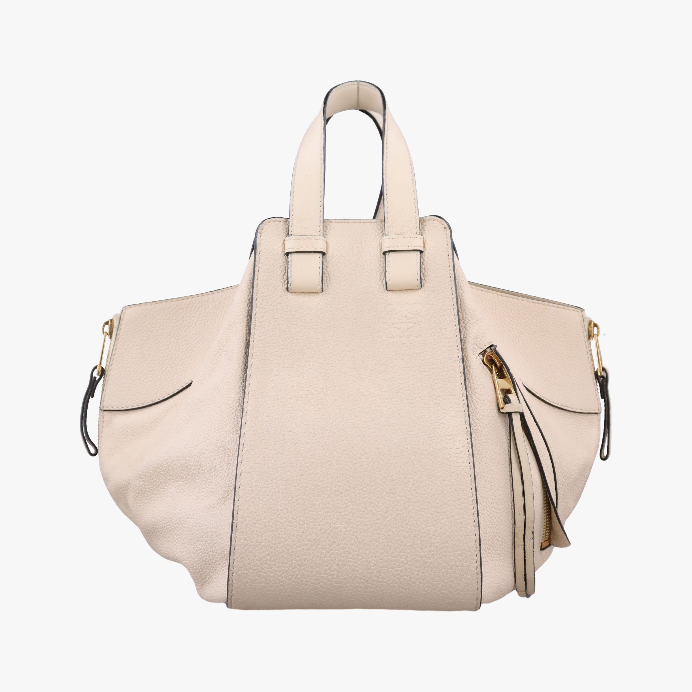 Secondhand Loewe Hammock Beige Leather  handbag | stylenewstar
