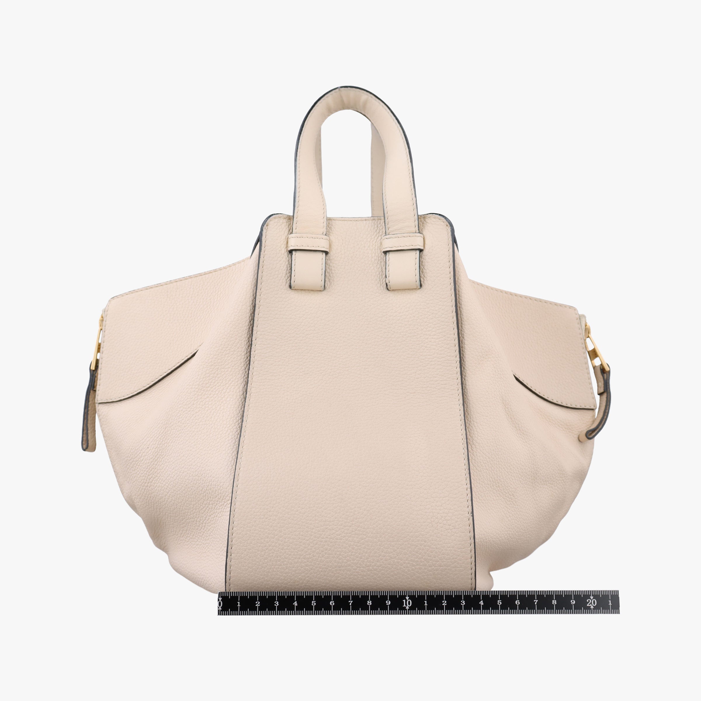 Secondhand Loewe Hammock Beige Leather  handbag | stylenewstar