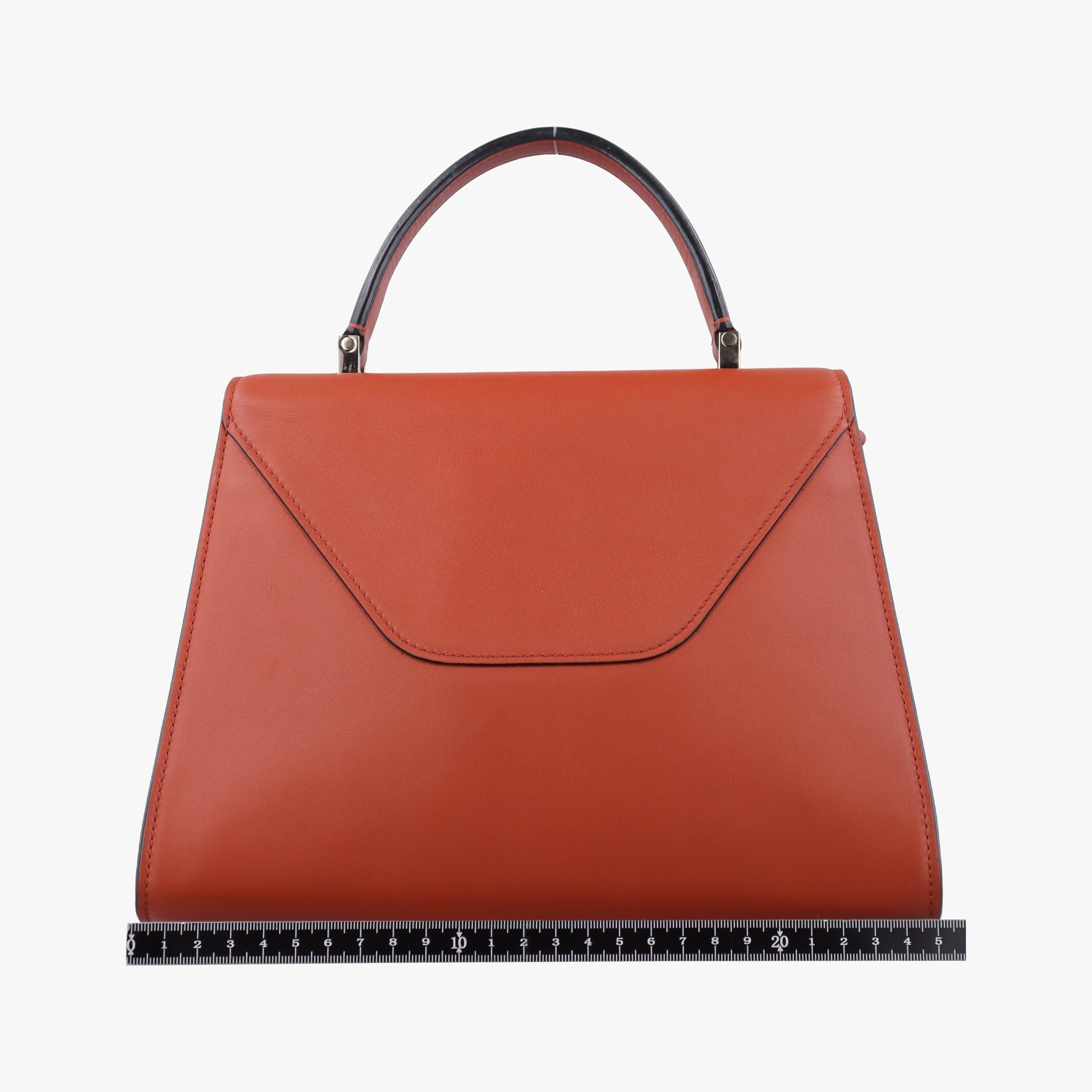 Secondhand Valextra Iside orange brown Calf Leather  shoulderbag | stylenewstar
