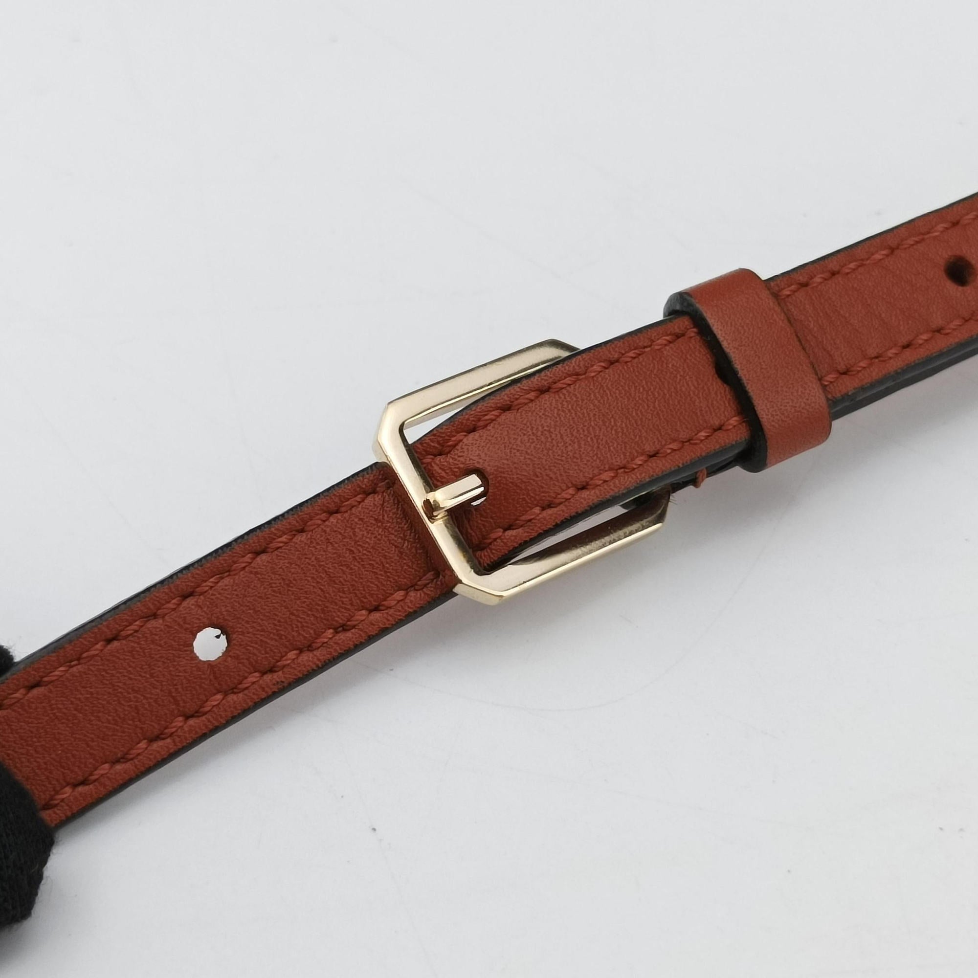 Secondhand Valextra Iside orange brown Calf Leather  shoulderbag | stylenewstar