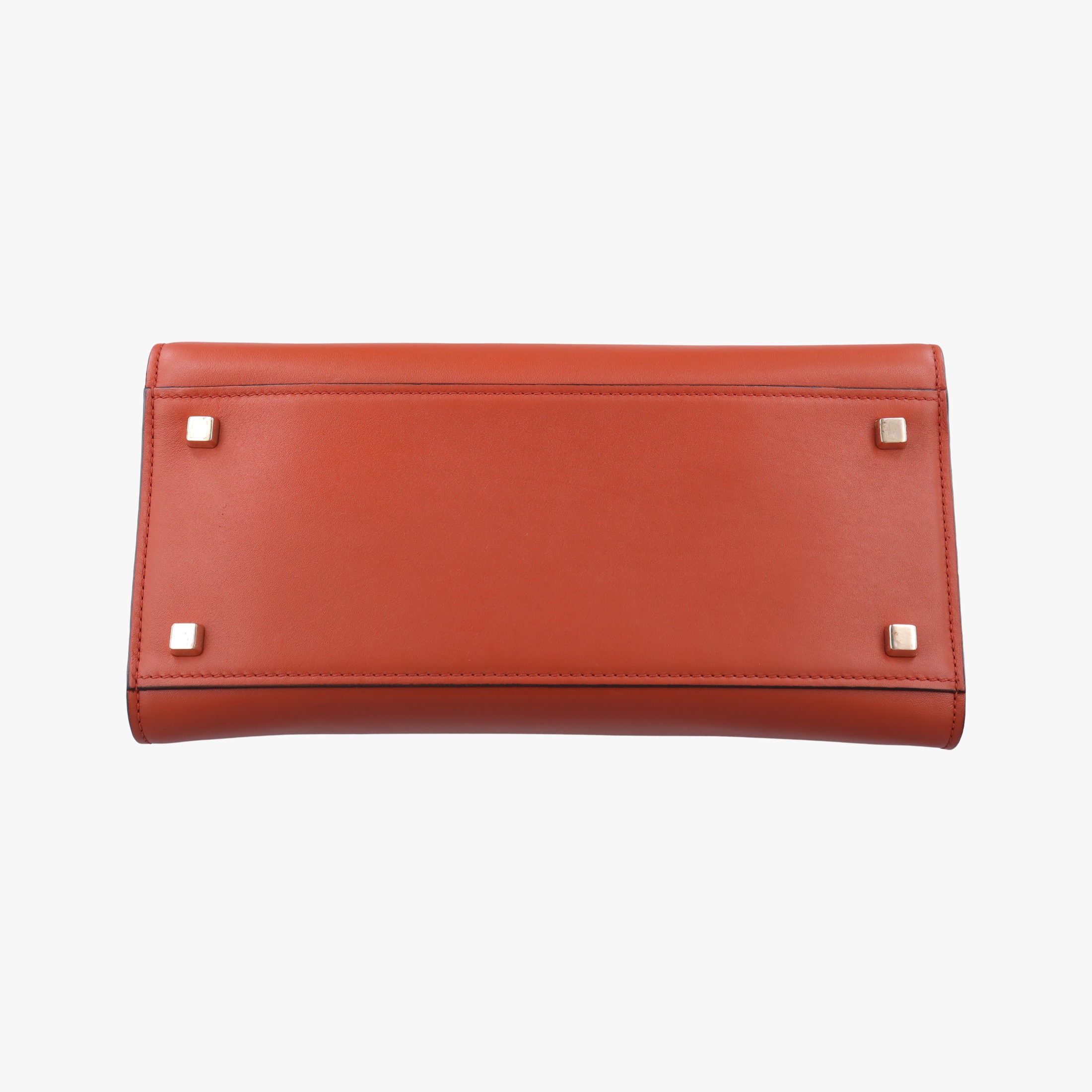 Secondhand Valextra Iside orange brown Calf Leather  shoulderbag | stylenewstar