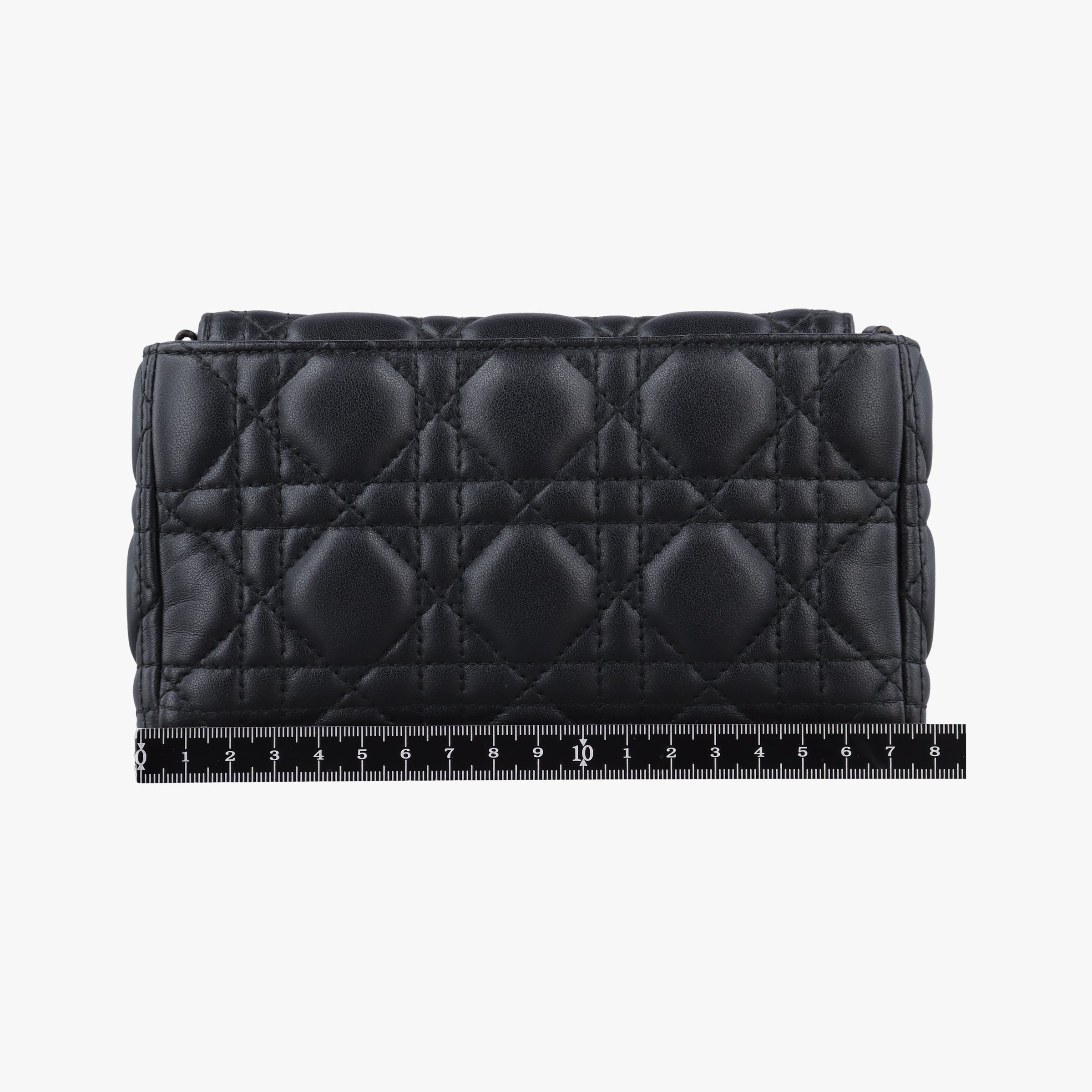 Pre-owned Christian Dior Lady Dior Cannage chain Black lambskin  shoulderbag | stylenewstar