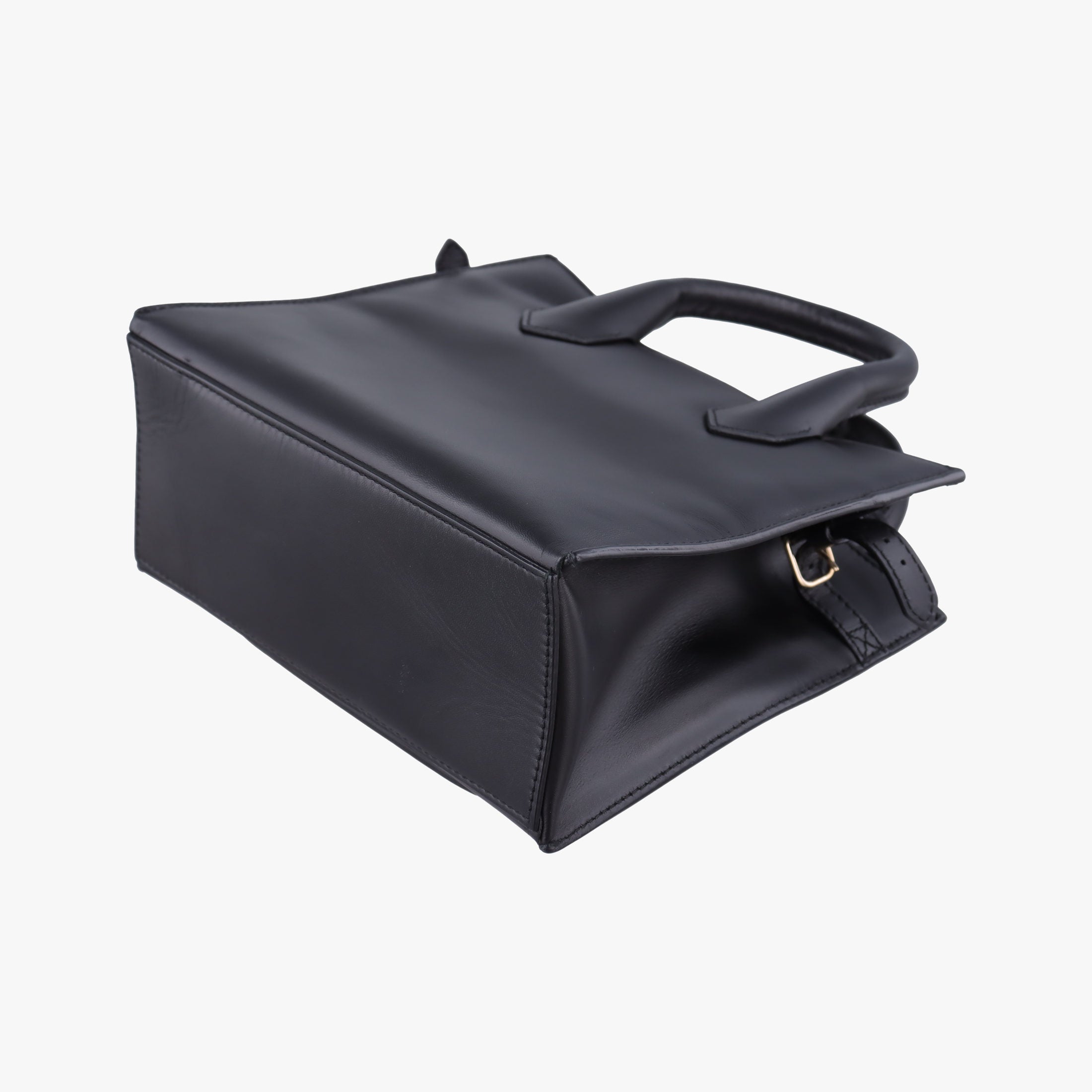 Pre-owned Balenciaga Padlock All Afternoon Black Leather  shoulderbag | stylenewstar