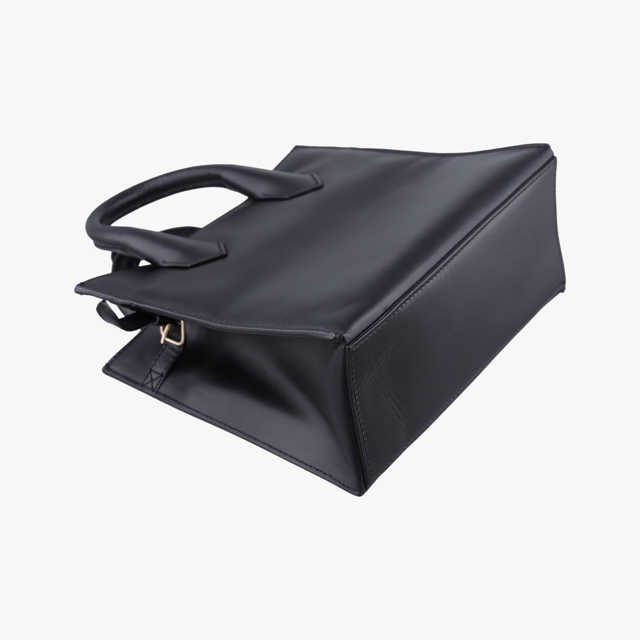 Pre-owned Balenciaga Padlock All Afternoon Black Leather  shoulderbag | stylenewstar