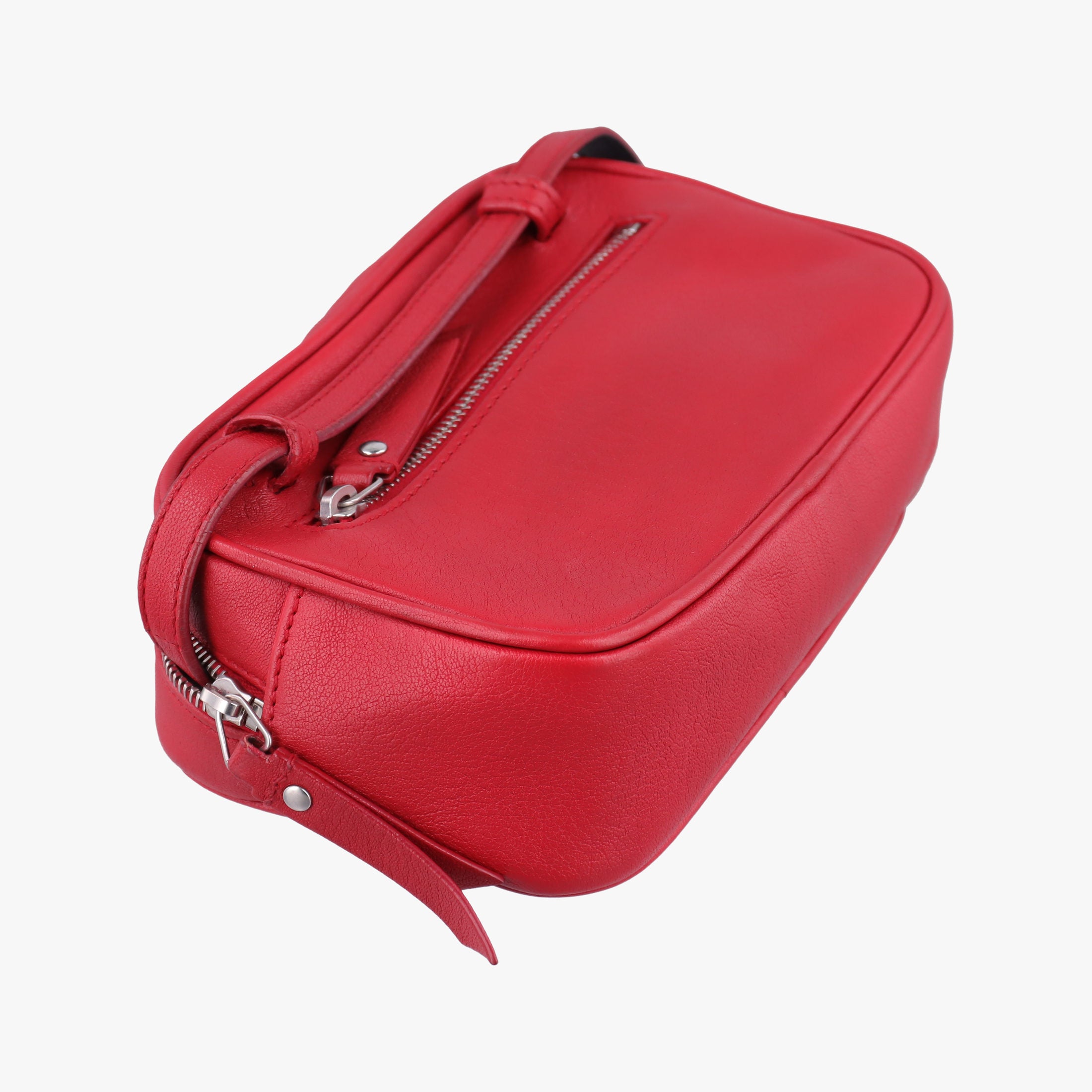 Vintage Yves Saint Laurent Lou camera Red Leather 527096 shoulderbag | stylenewstar