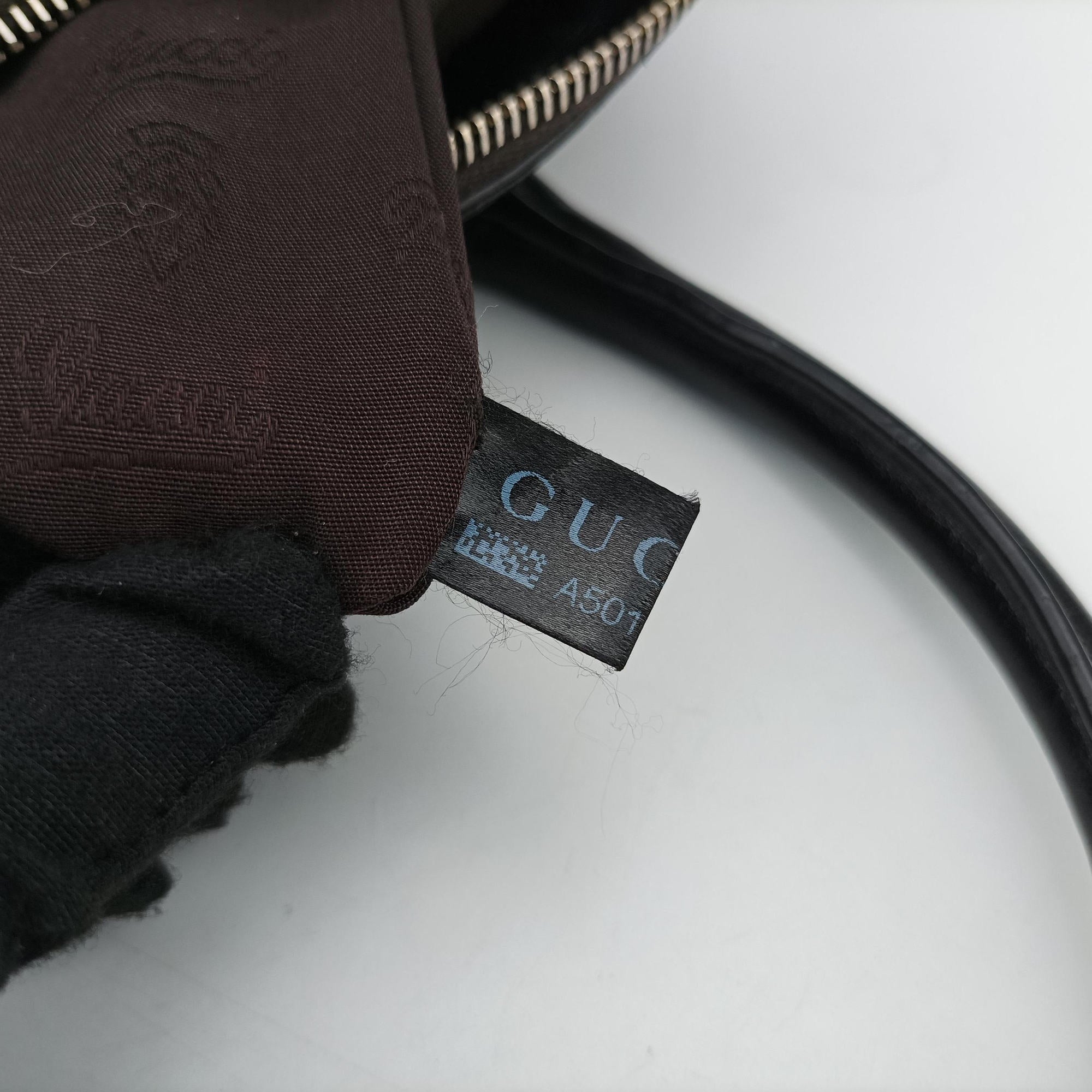 Pre-owned Gucci Sukey GUCCISSIMA Black Leather 223974 shoulderbag | stylenewstar