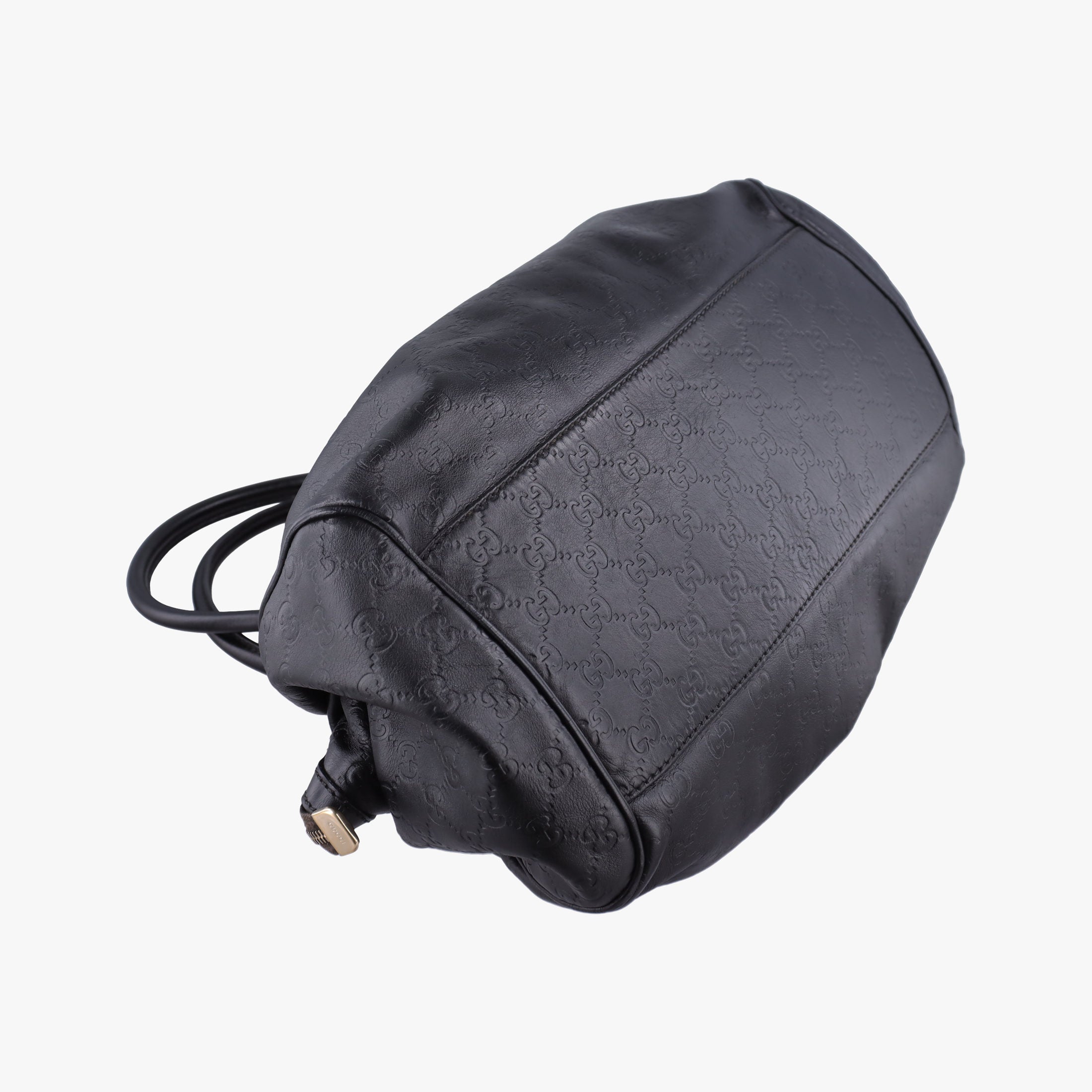Pre-owned Gucci Sukey GUCCISSIMA Black Leather 223974 shoulderbag | stylenewstar