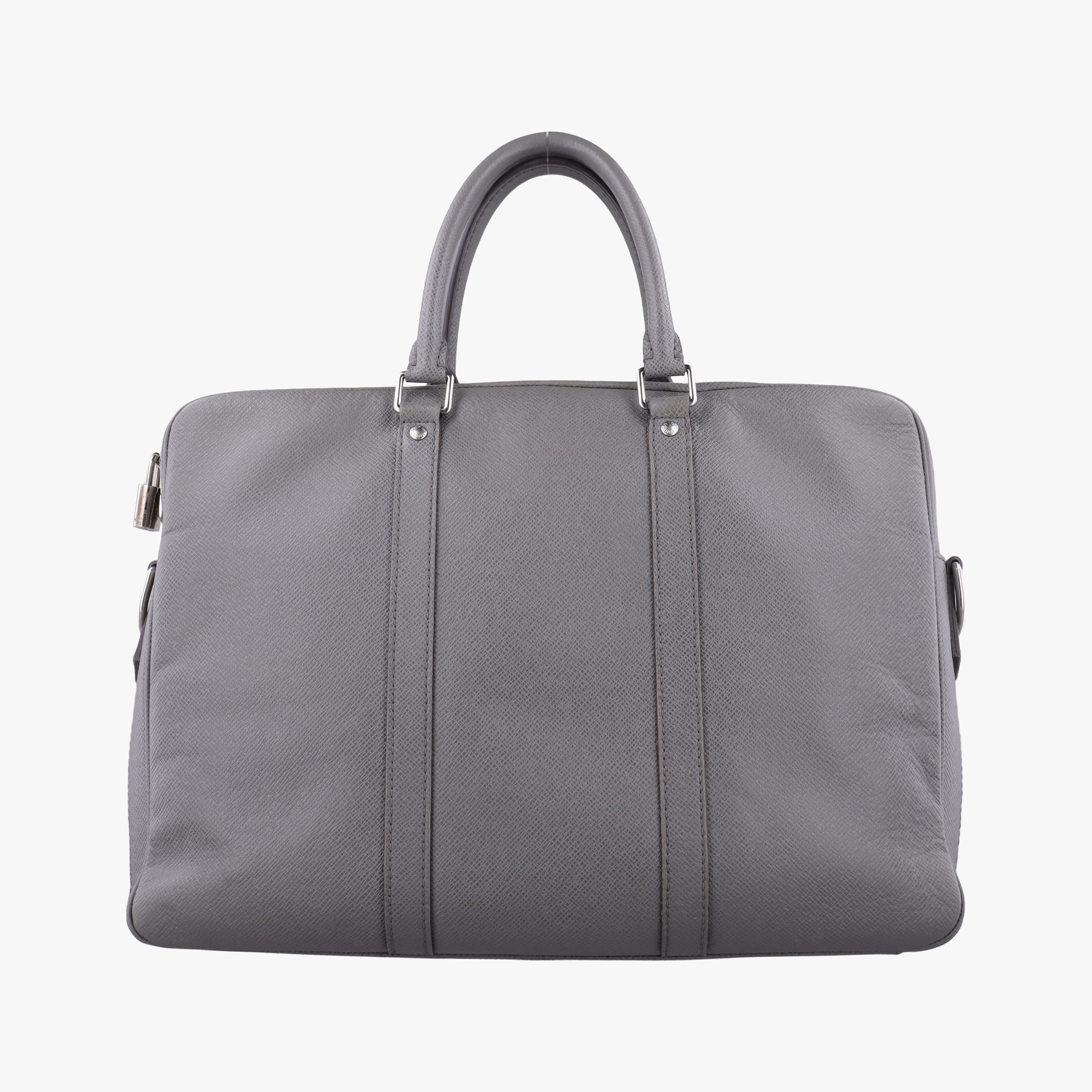 Pre-owned Louis Vuitton Port Document Voyage PM Glacier Taiga M30640 handbag | stylenewstar