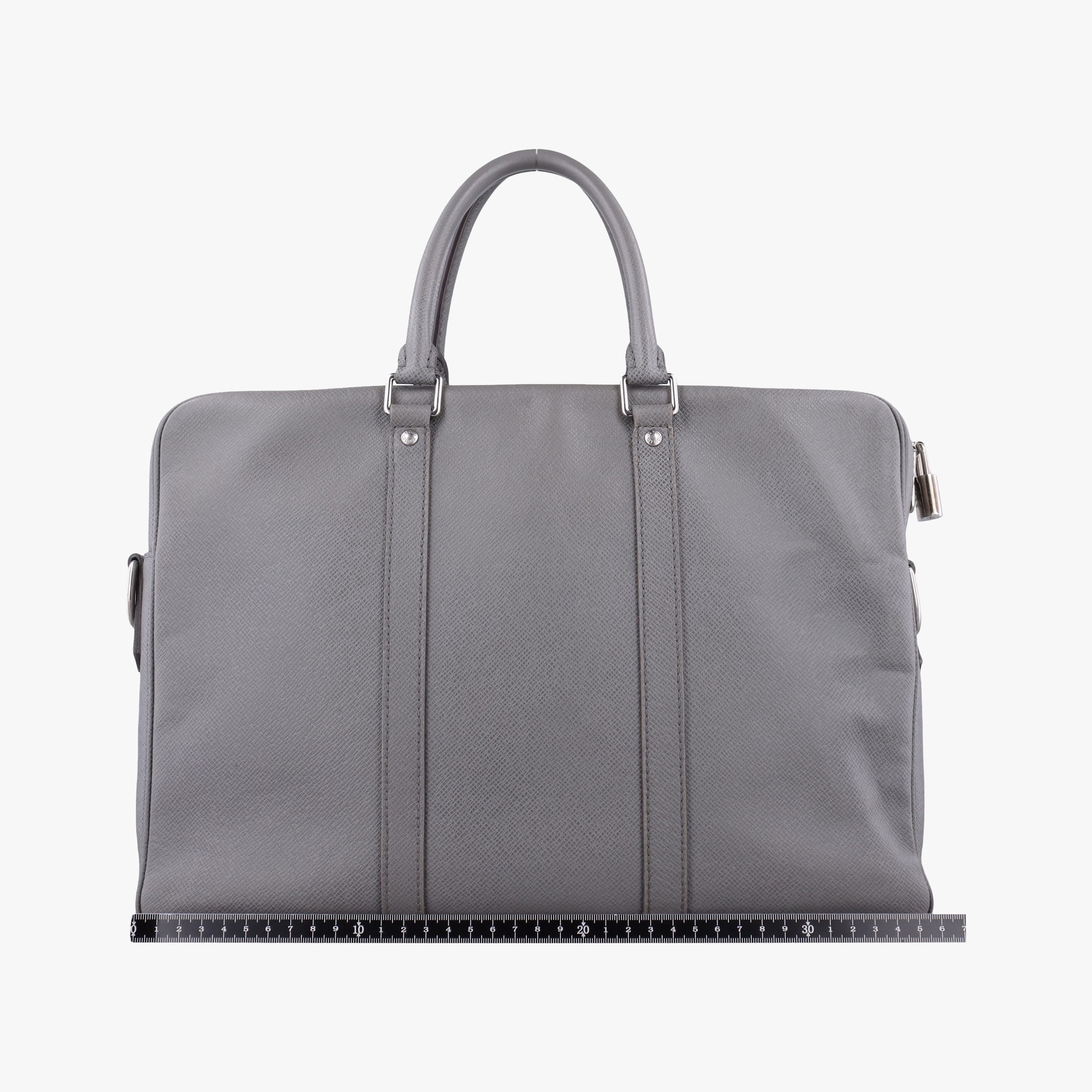 Pre-owned Louis Vuitton Port Document Voyage PM Glacier Taiga M30640 handbag | stylenewstar