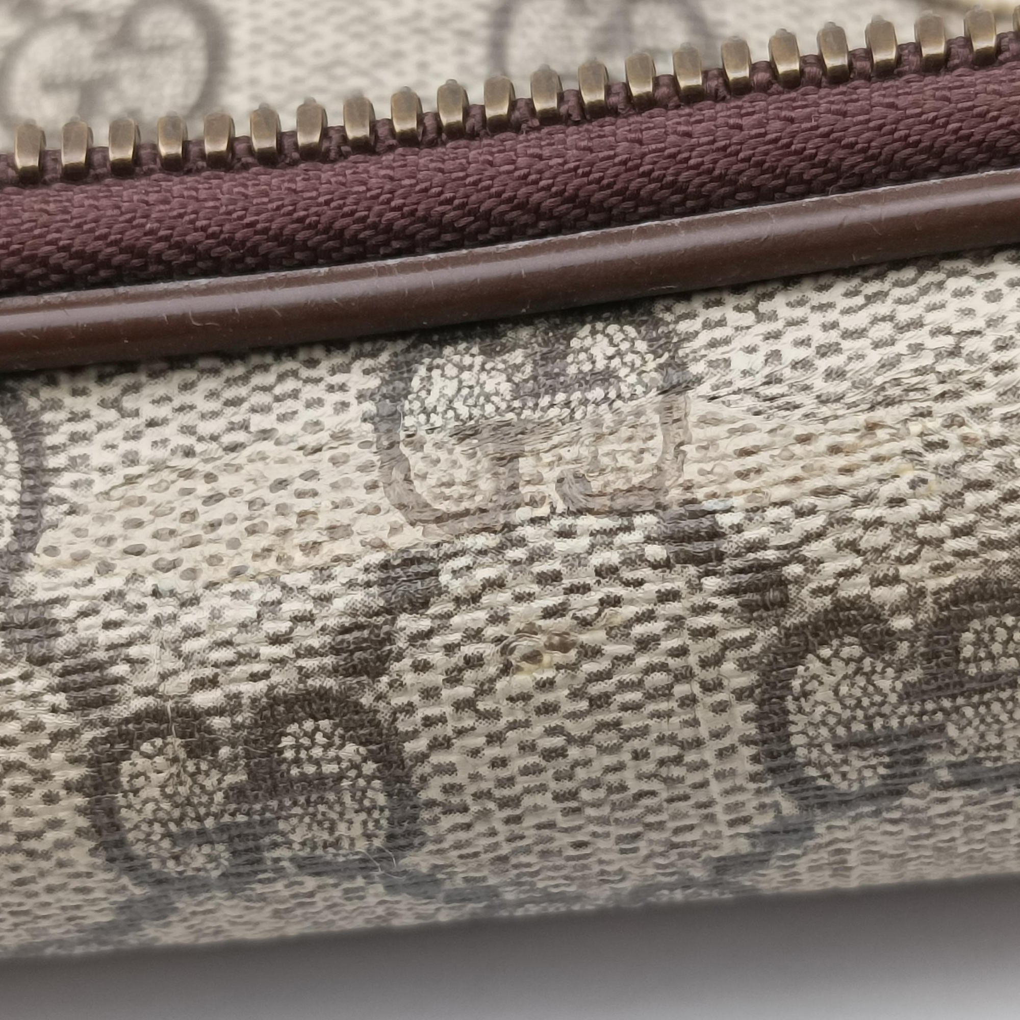 Pre-owned Gucci GG Supreme Courrier Brown×multicolor PVC coated canvas 529711 bum bag/waist bag | stylenewstar