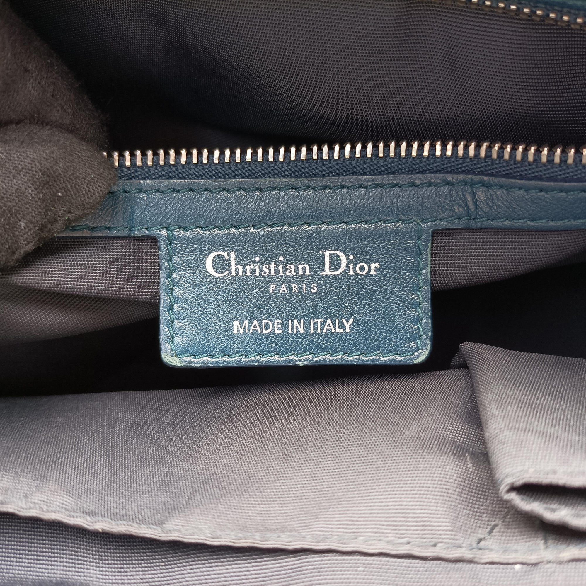 Vintage Christian Dior granville Blue lambskin  shoulderbag | stylenewstar