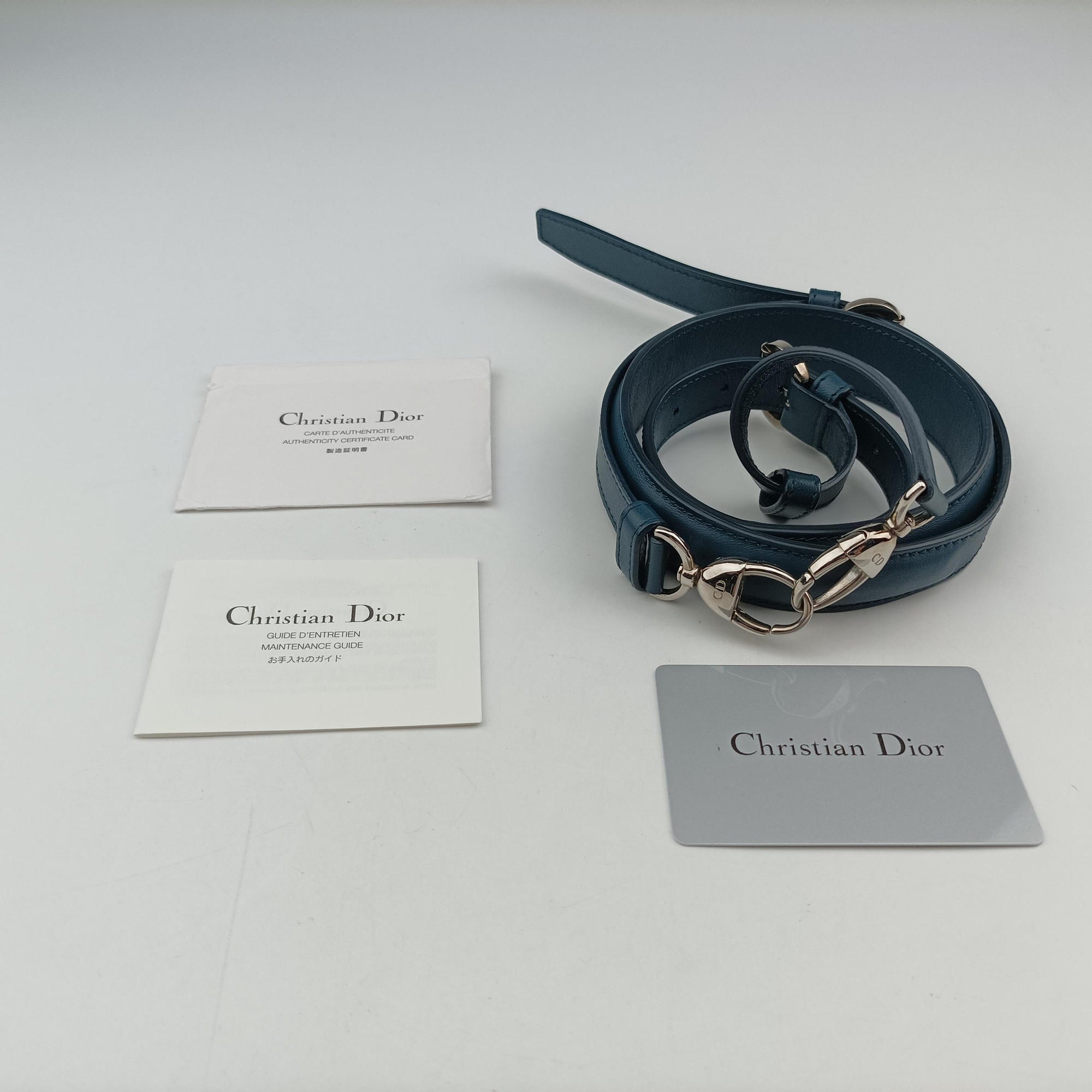 Vintage Christian Dior granville Blue lambskin  shoulderbag | stylenewstar