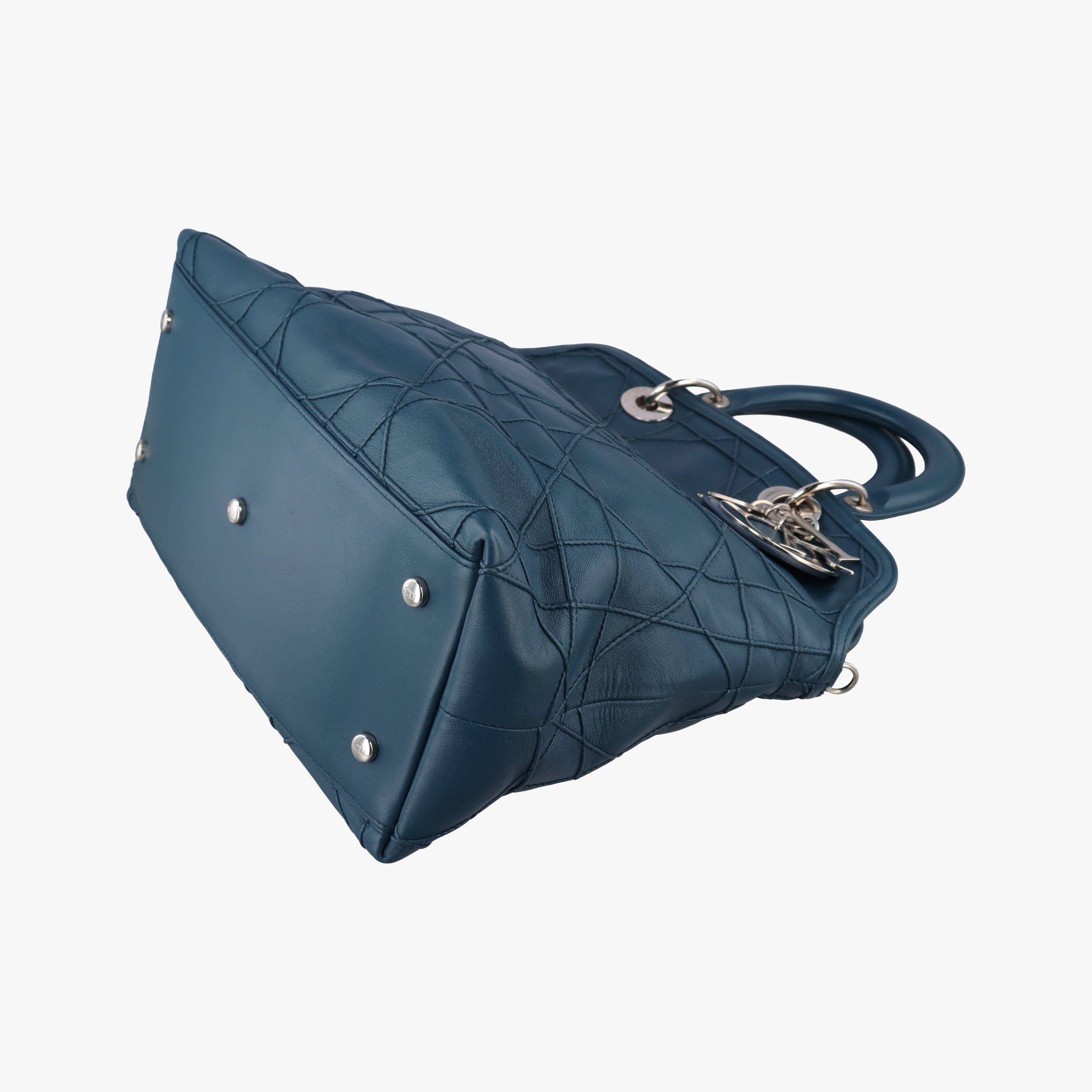 Vintage Christian Dior granville Blue lambskin  shoulderbag | stylenewstar