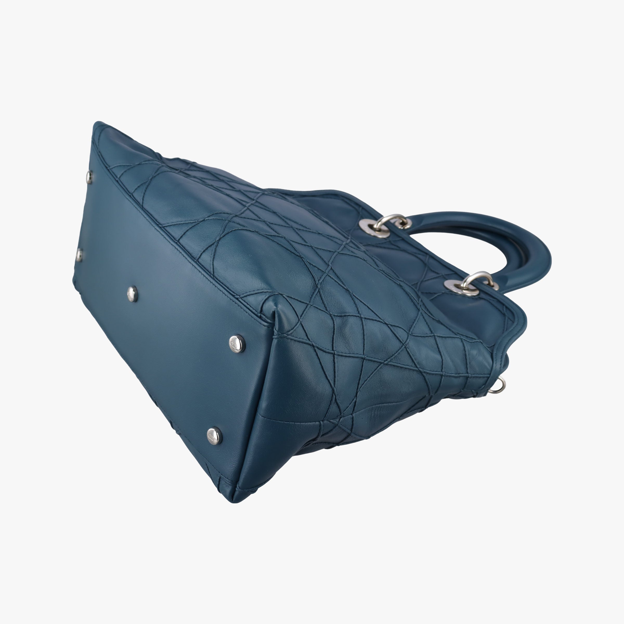 Vintage Christian Dior granville Blue lambskin  shoulderbag | stylenewstar