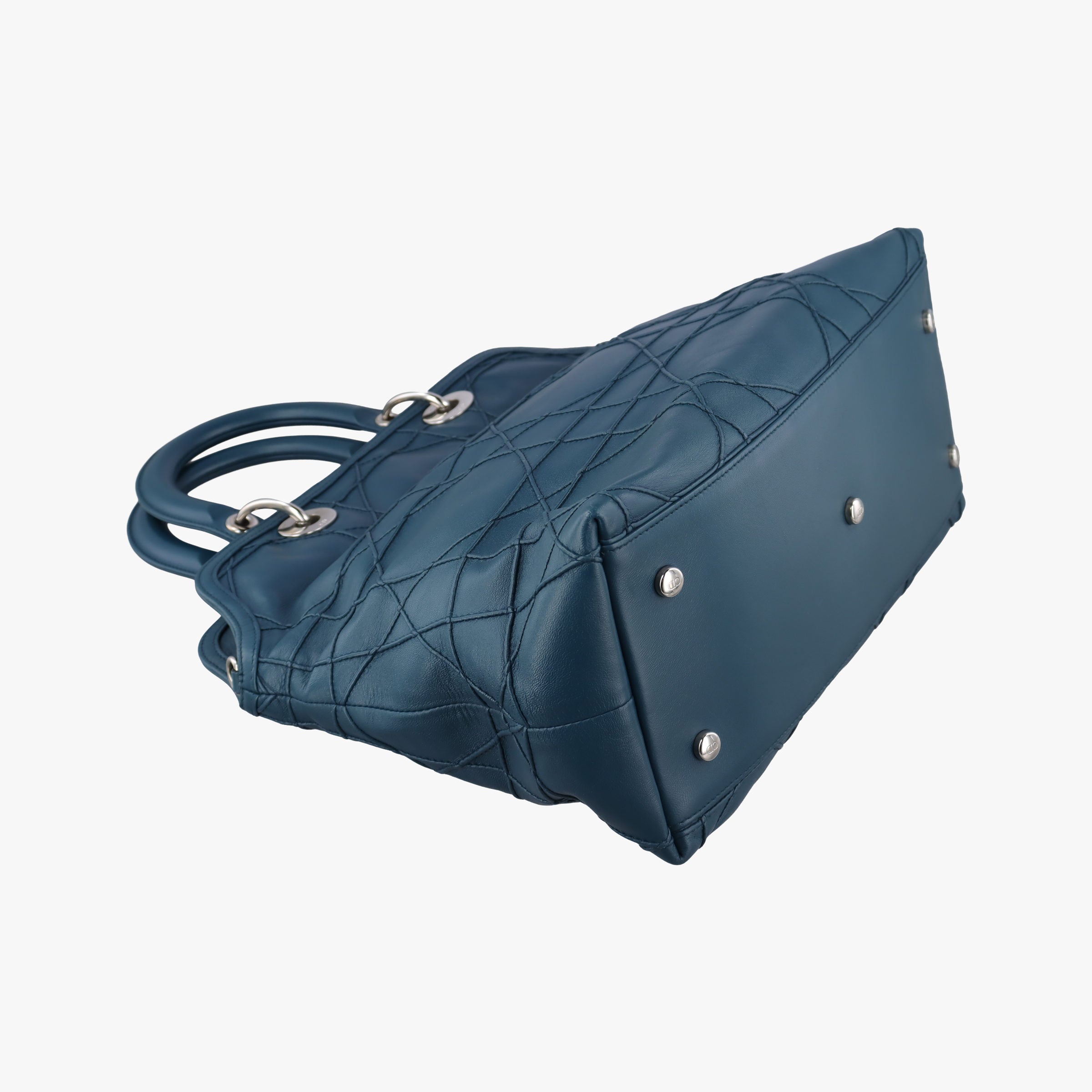 Vintage Christian Dior granville Blue lambskin  shoulderbag | stylenewstar