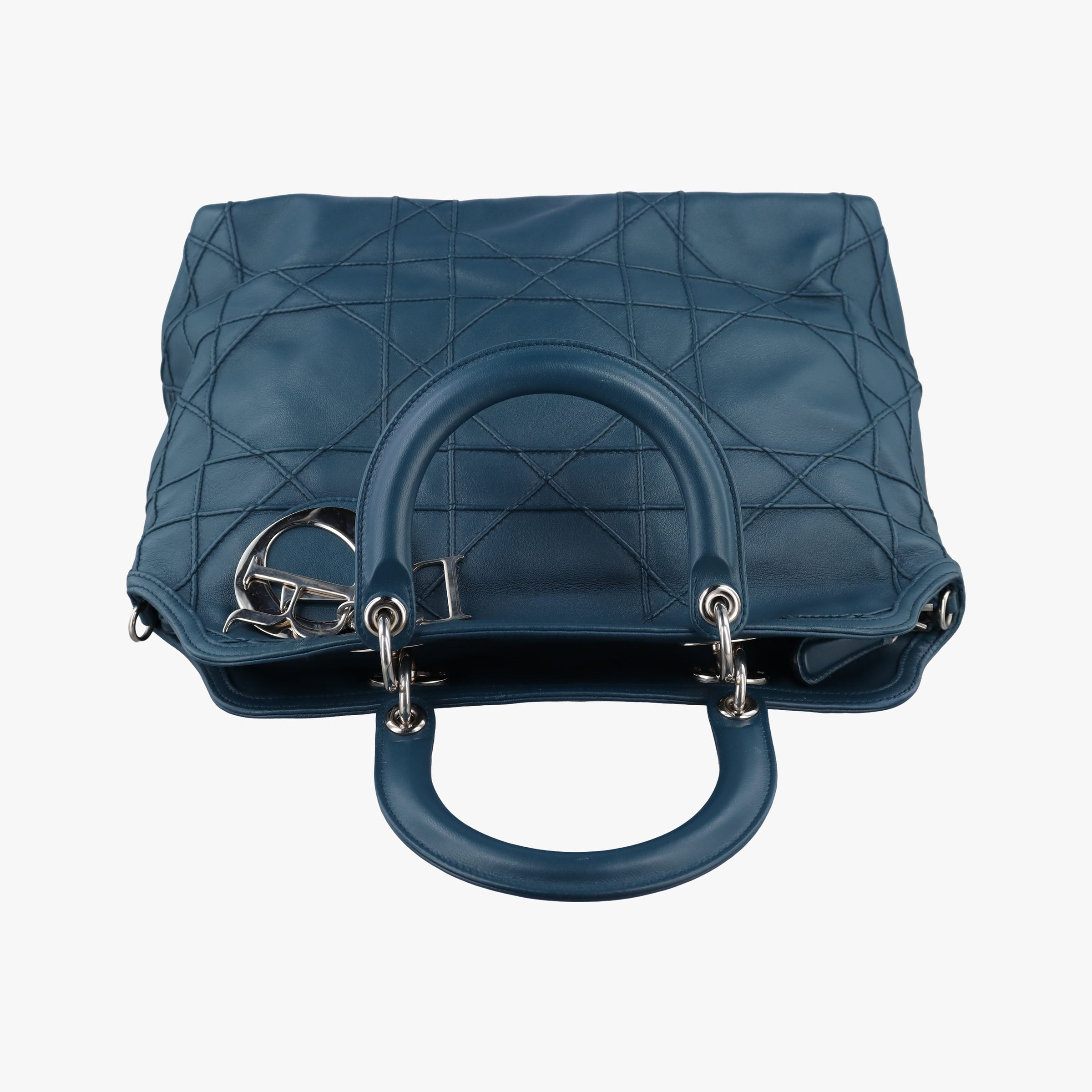 Vintage Christian Dior granville Blue lambskin  shoulderbag | stylenewstar