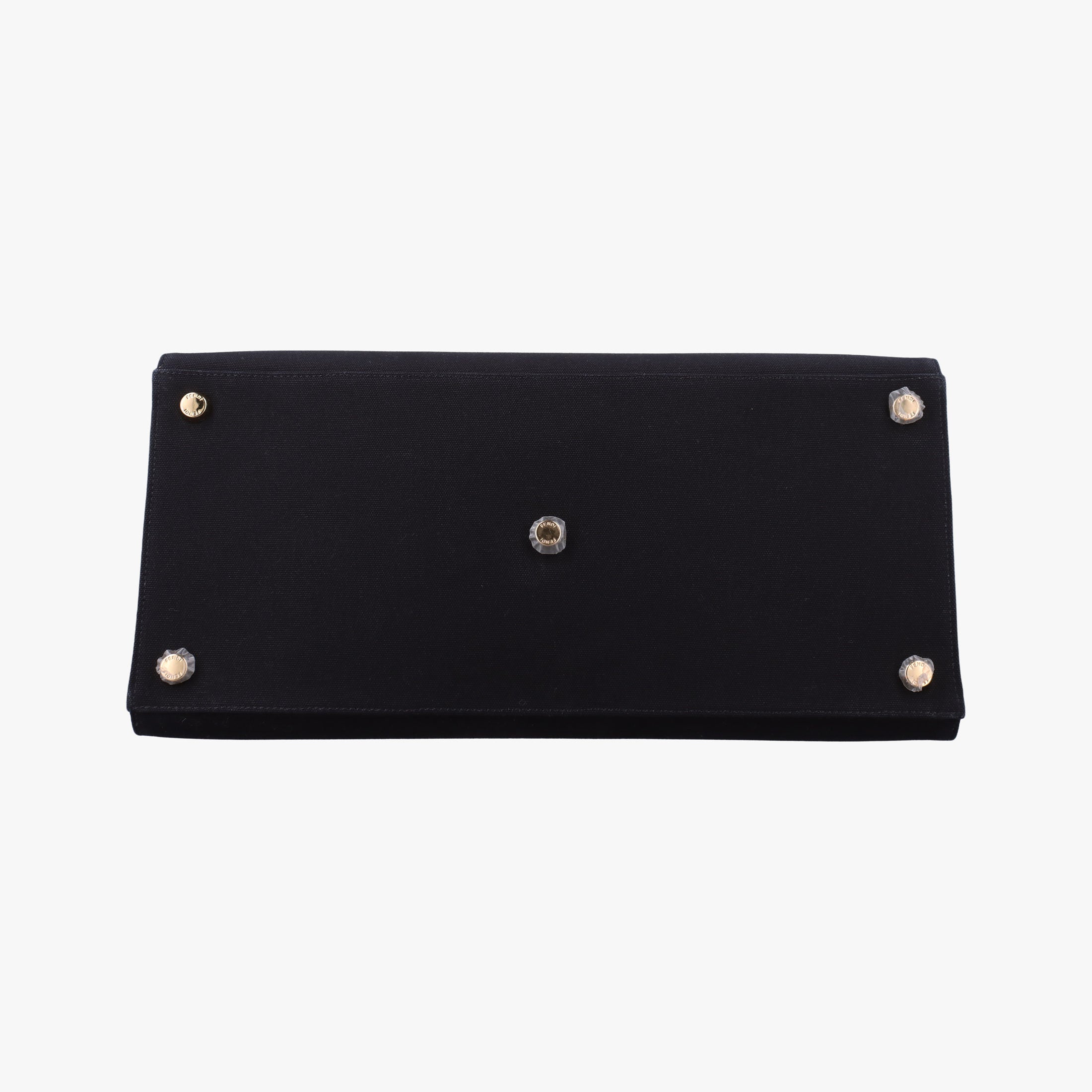 Pre-owned Fendi Fendace La Medusa Black canvas 8BH395 shoulderbag | stylenewstar