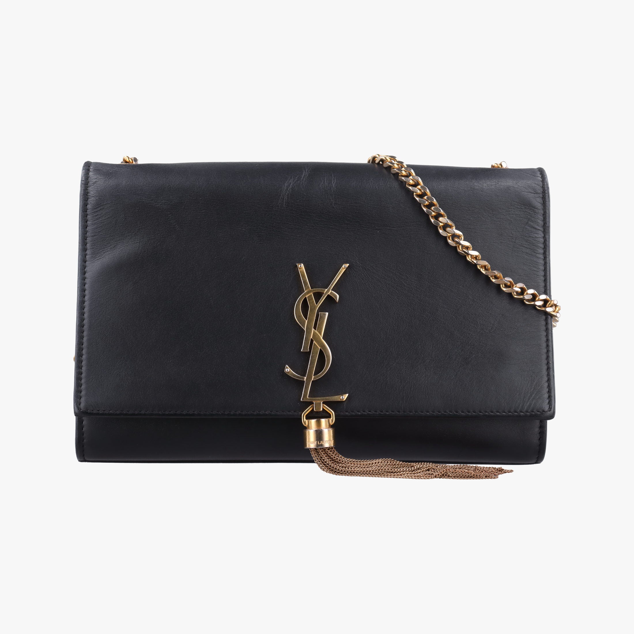 Vintage Yves Saint Laurent KATE Black Leather 354119 shoulderbag | stylenewstar