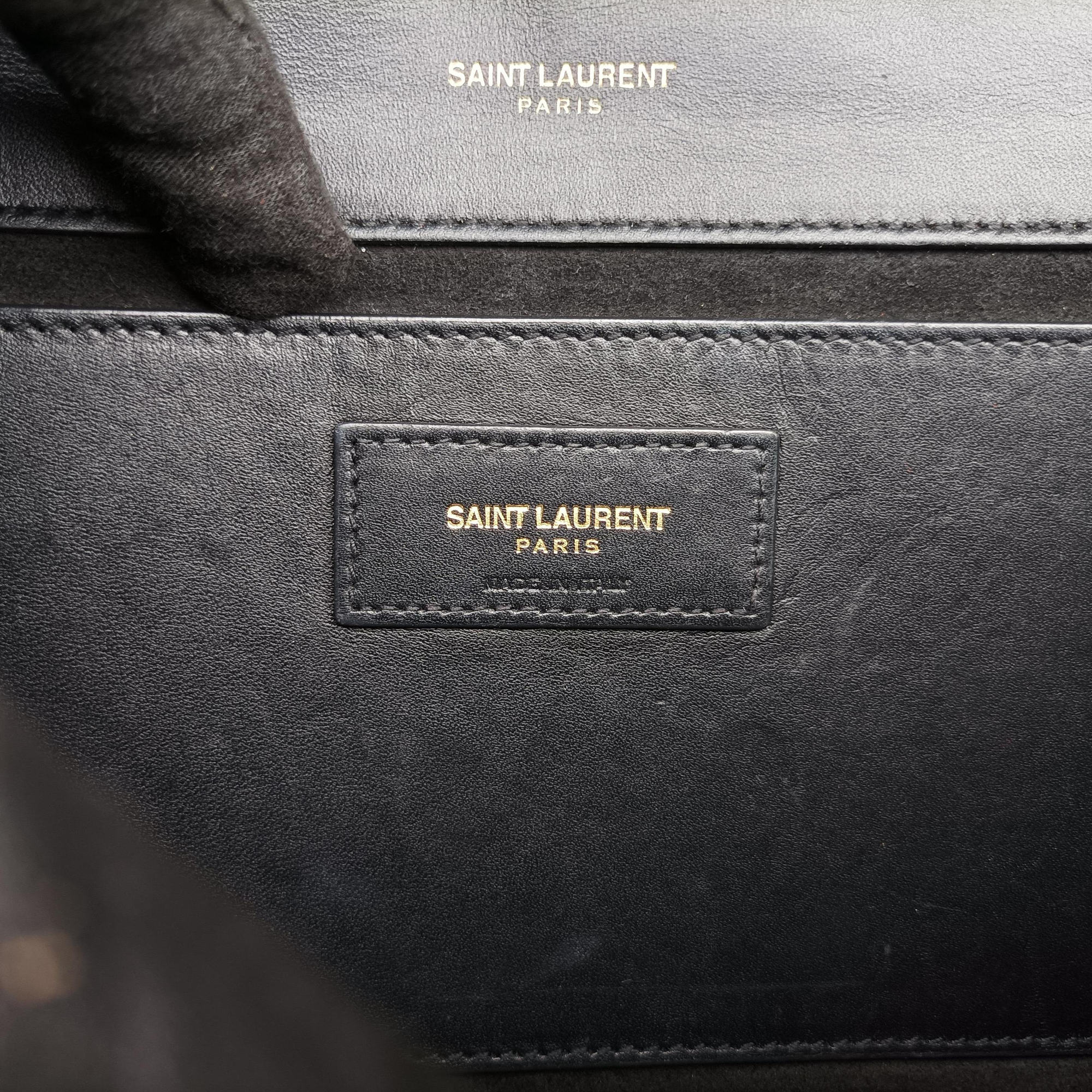 Vintage Yves Saint Laurent KATE Black Leather 354119 shoulderbag | stylenewstar