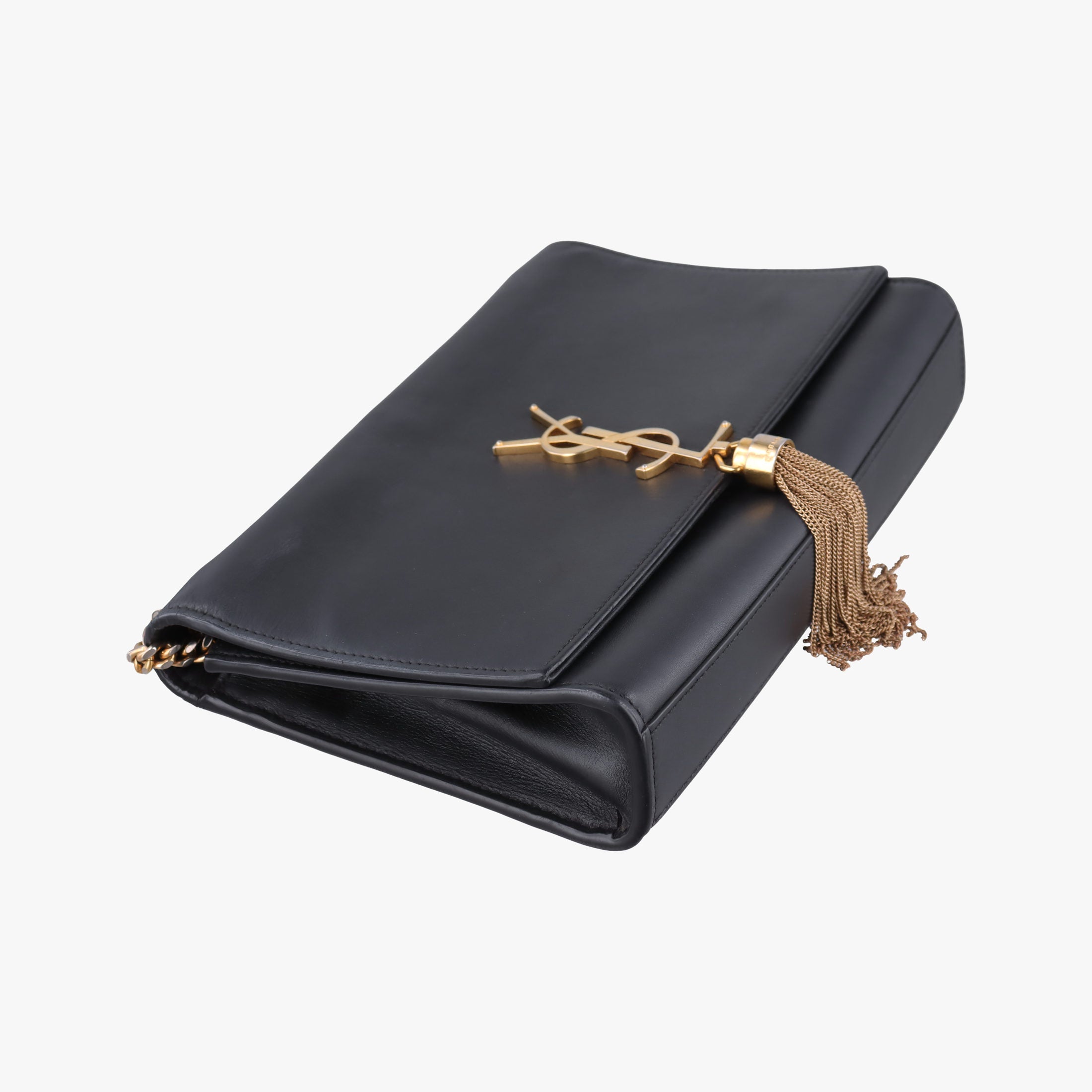 Vintage Yves Saint Laurent KATE Black Leather 354119 shoulderbag | stylenewstar