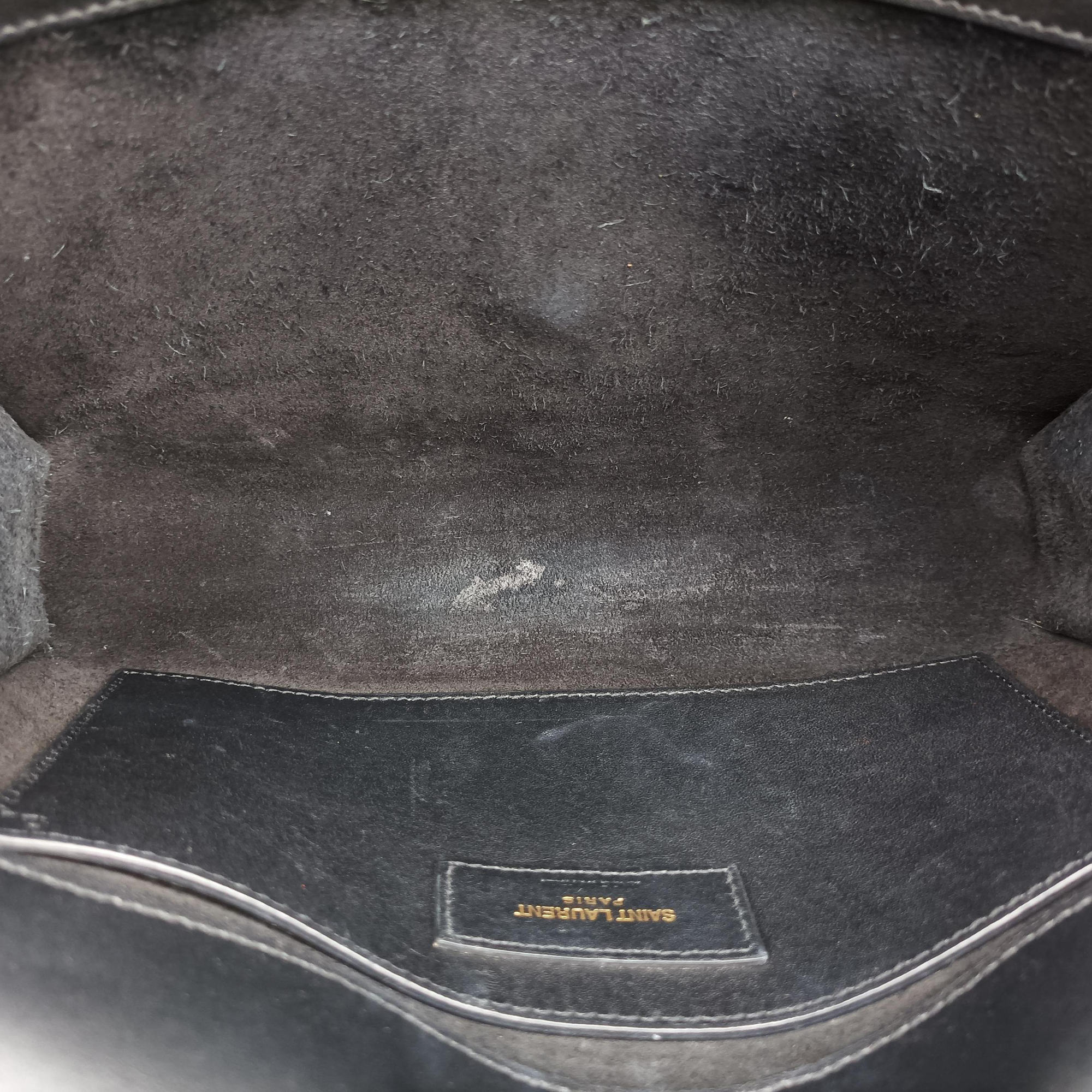 Vintage Yves Saint Laurent KATE Black Leather 354119 shoulderbag | stylenewstar