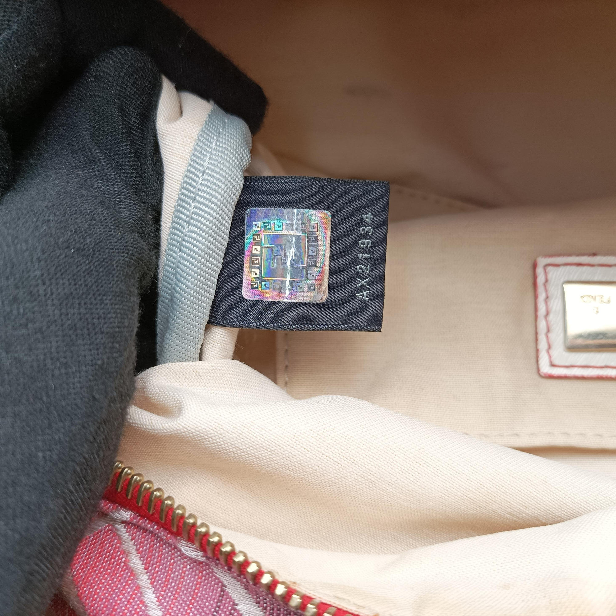Pre-owned Fendi Forever Gradient Print Pink × Fuchsia Canvas × Leather 8BL098 handbag | stylenewstar