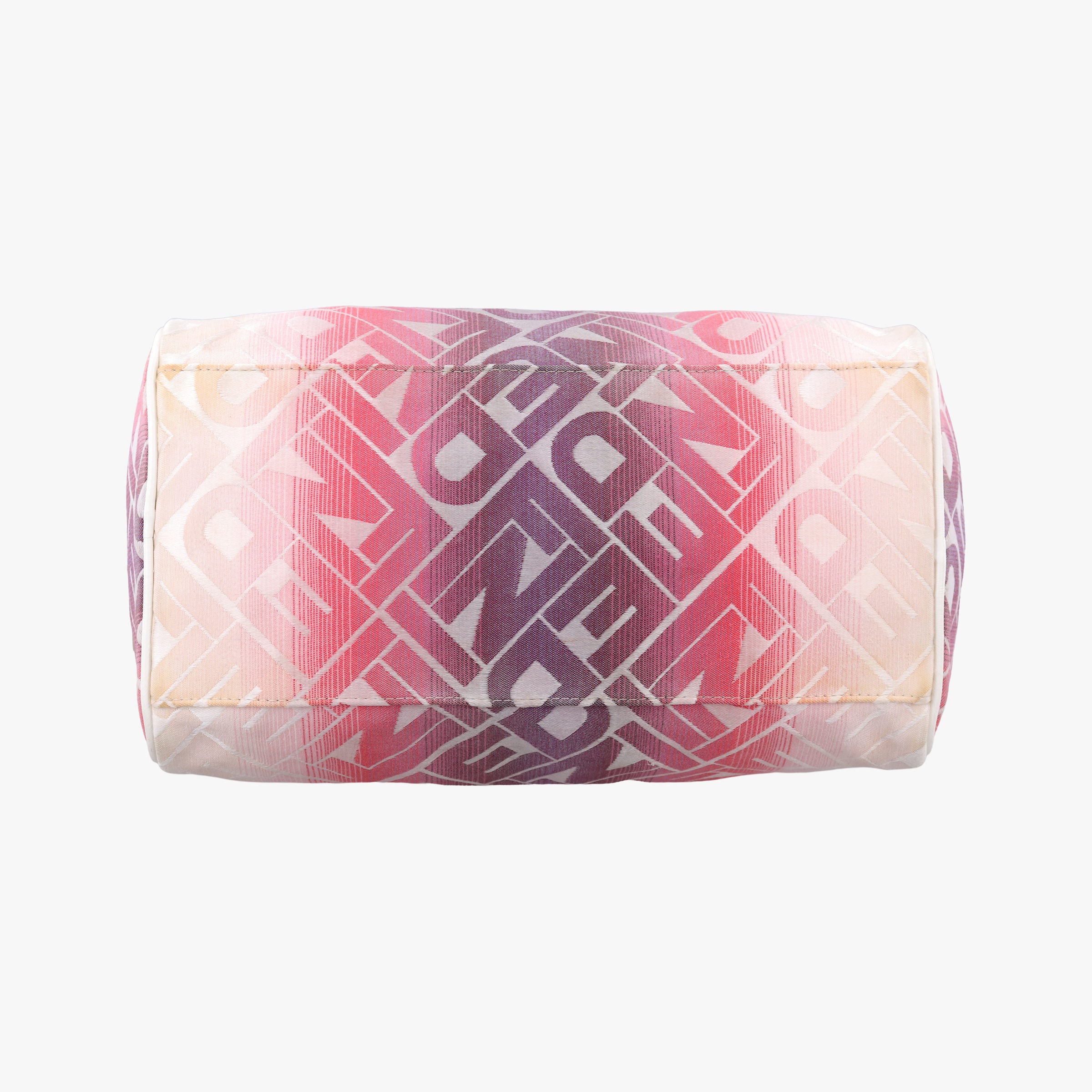Pre-owned Fendi Forever Gradient Print Pink × Fuchsia Canvas × Leather 8BL098 handbag | stylenewstar