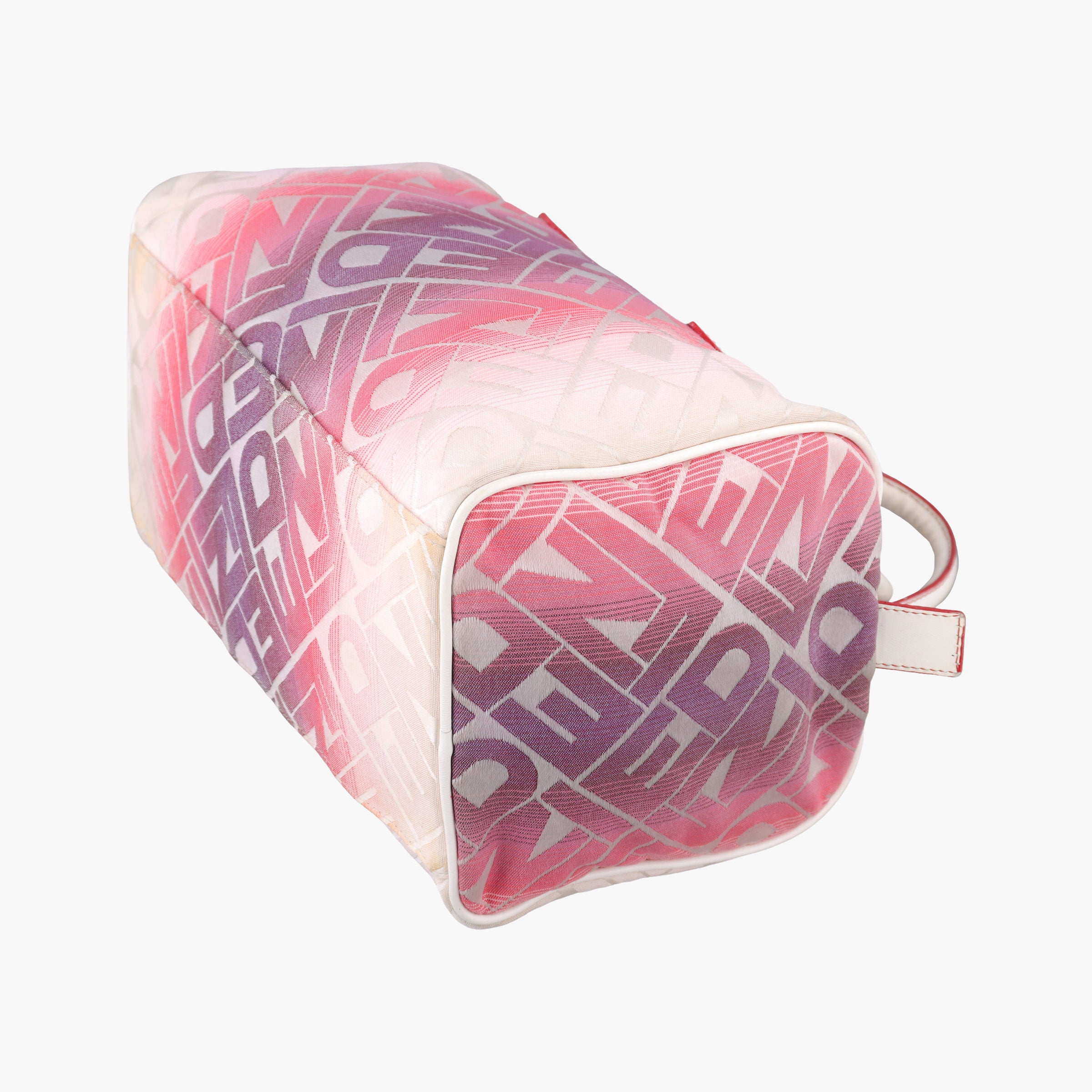 Pre-owned Fendi Forever Gradient Print Pink × Fuchsia Canvas × Leather 8BL098 handbag | stylenewstar